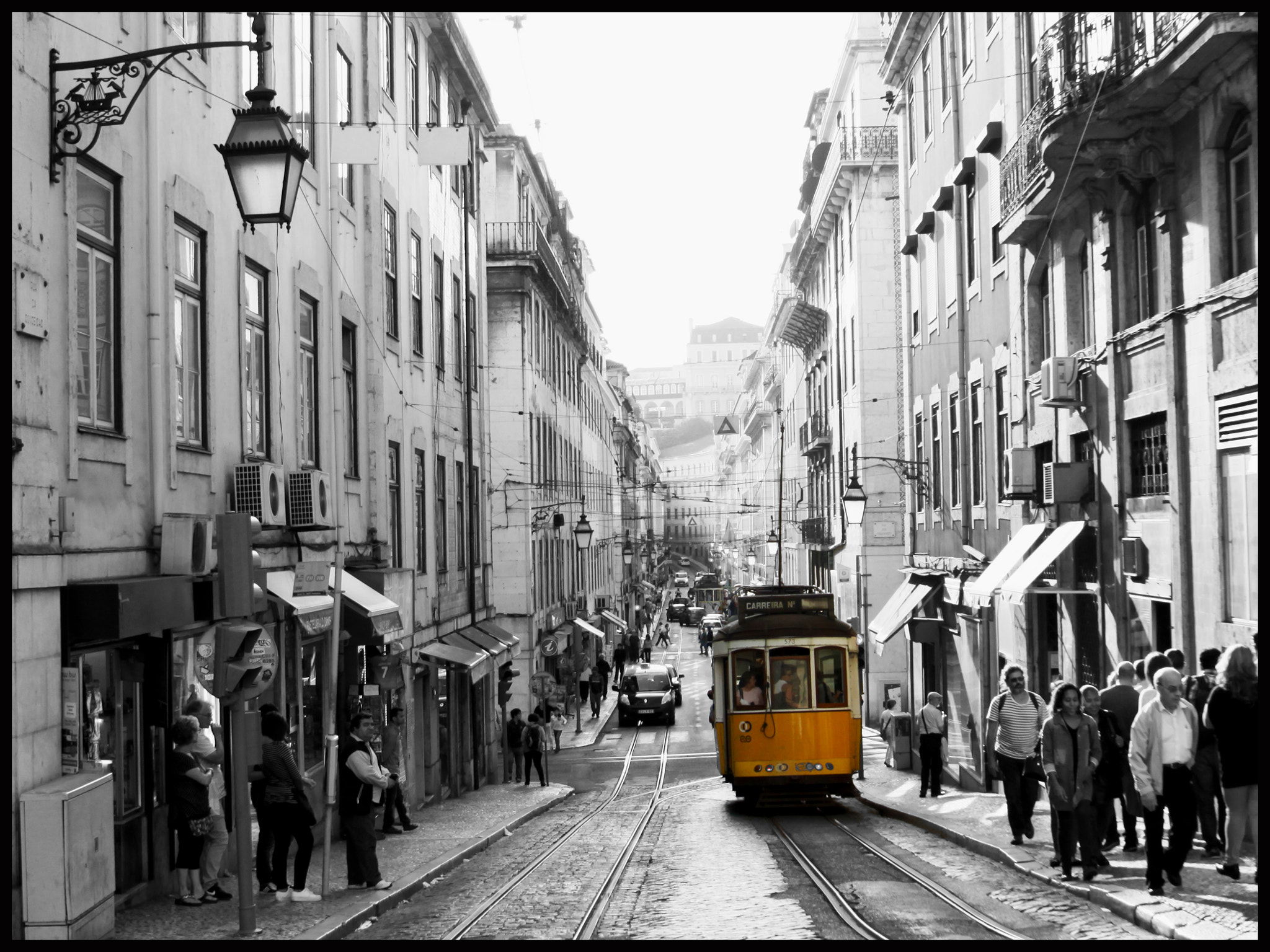 Canon EOS 50D + Sigma 10-20mm F3.5 EX DC HSM sample photo. Tramway in lisboa photography
