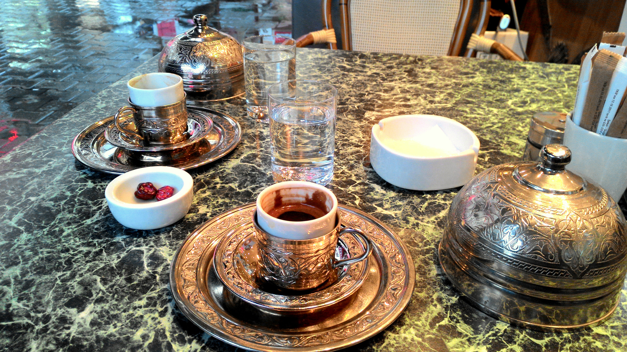 ASUS ZenFone 6 (A601CG) sample photo. Turkish coffee and rain photography