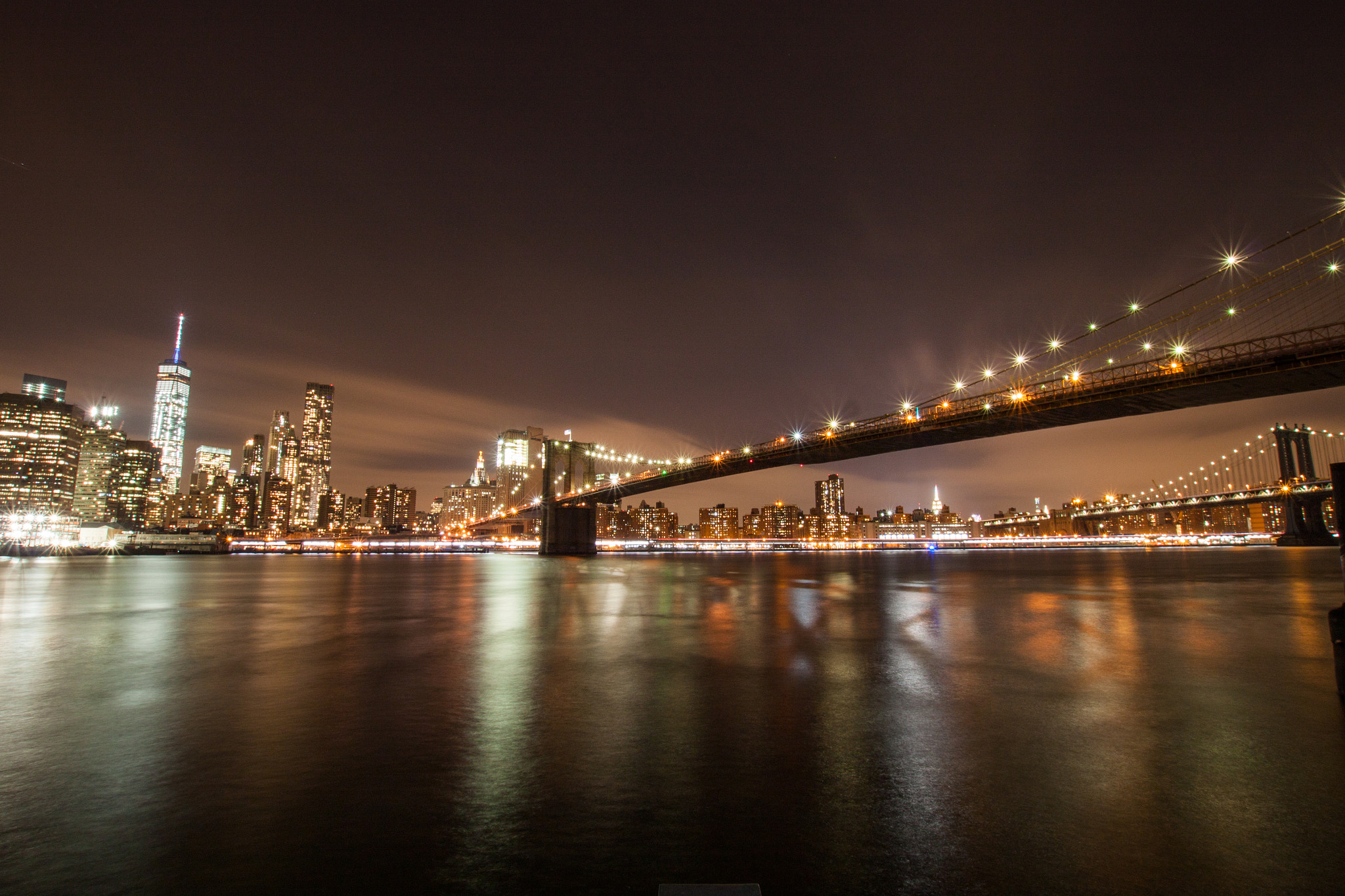 Sigma 10-20mm F3.5 EX DC HSM sample photo. Brooklyn bridge photography
