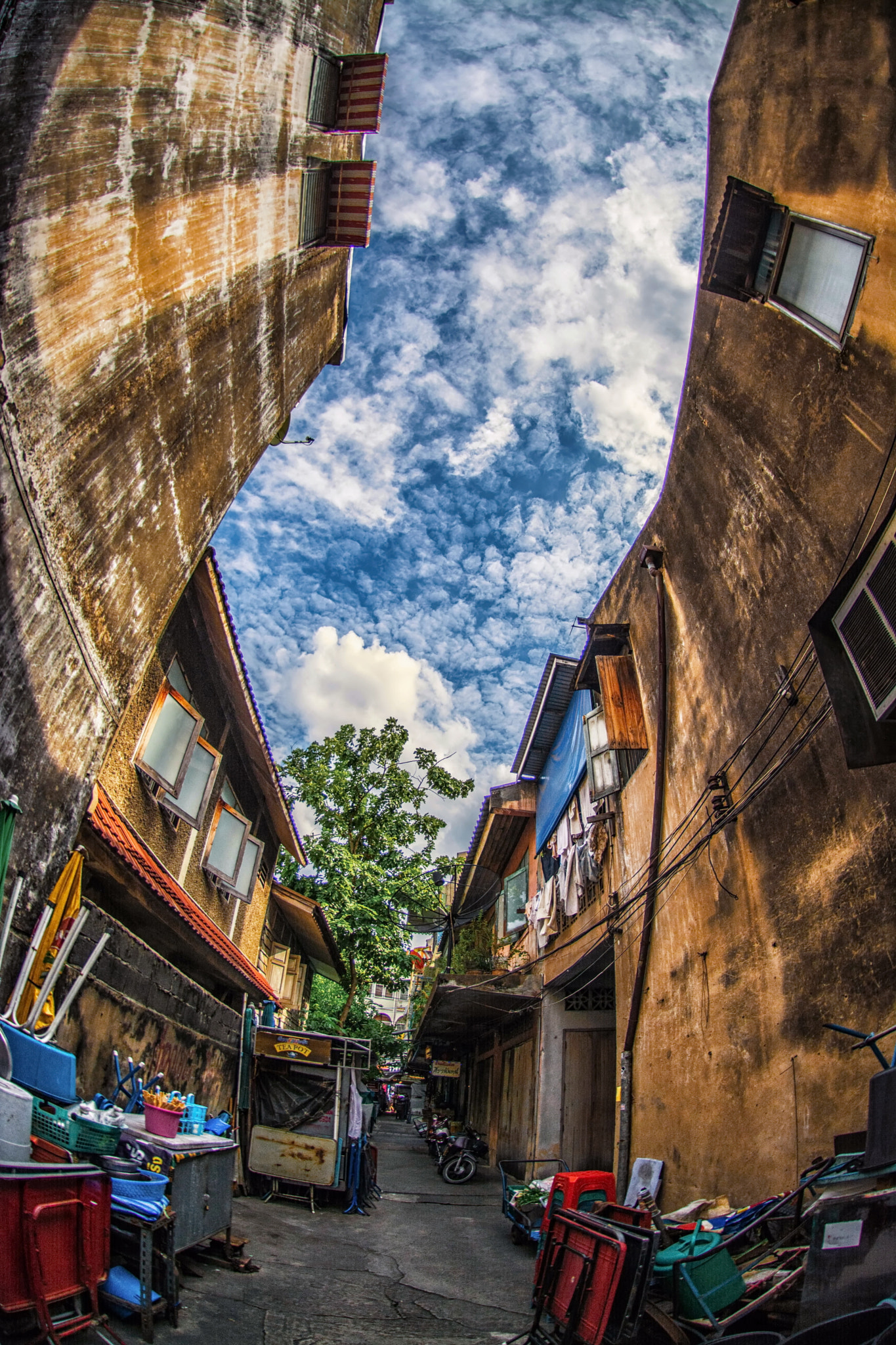 Nikon AF DX Fisheye-Nikkor 10.5mm F2.8G ED sample photo. Pathway of 50s photography