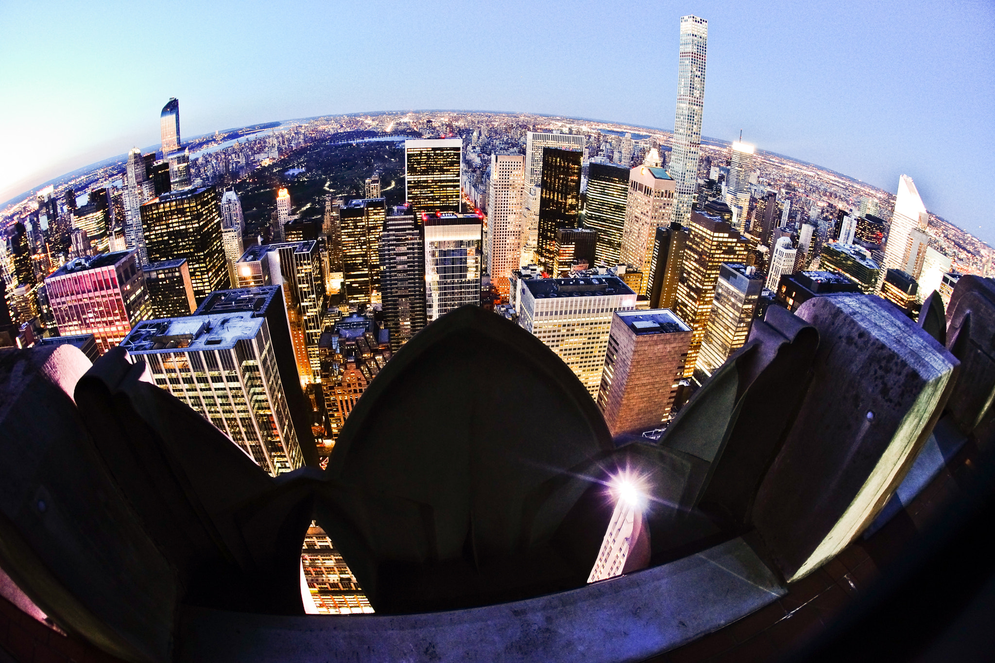 Sony a99 II + Sony 16mm F2.8 Fisheye sample photo. New york by night photography