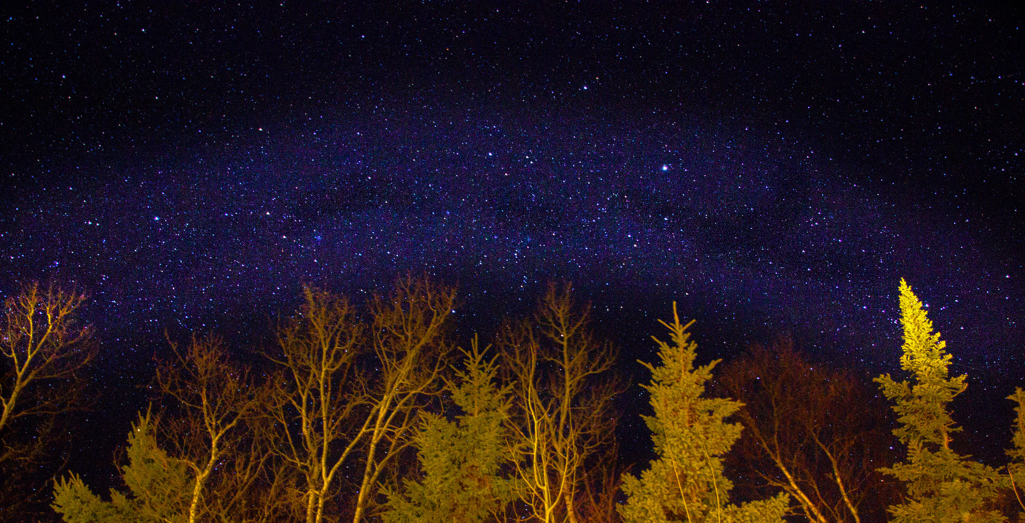 Canon EOS 550D (EOS Rebel T2i / EOS Kiss X4) sample photo. First signs of the milky way photography