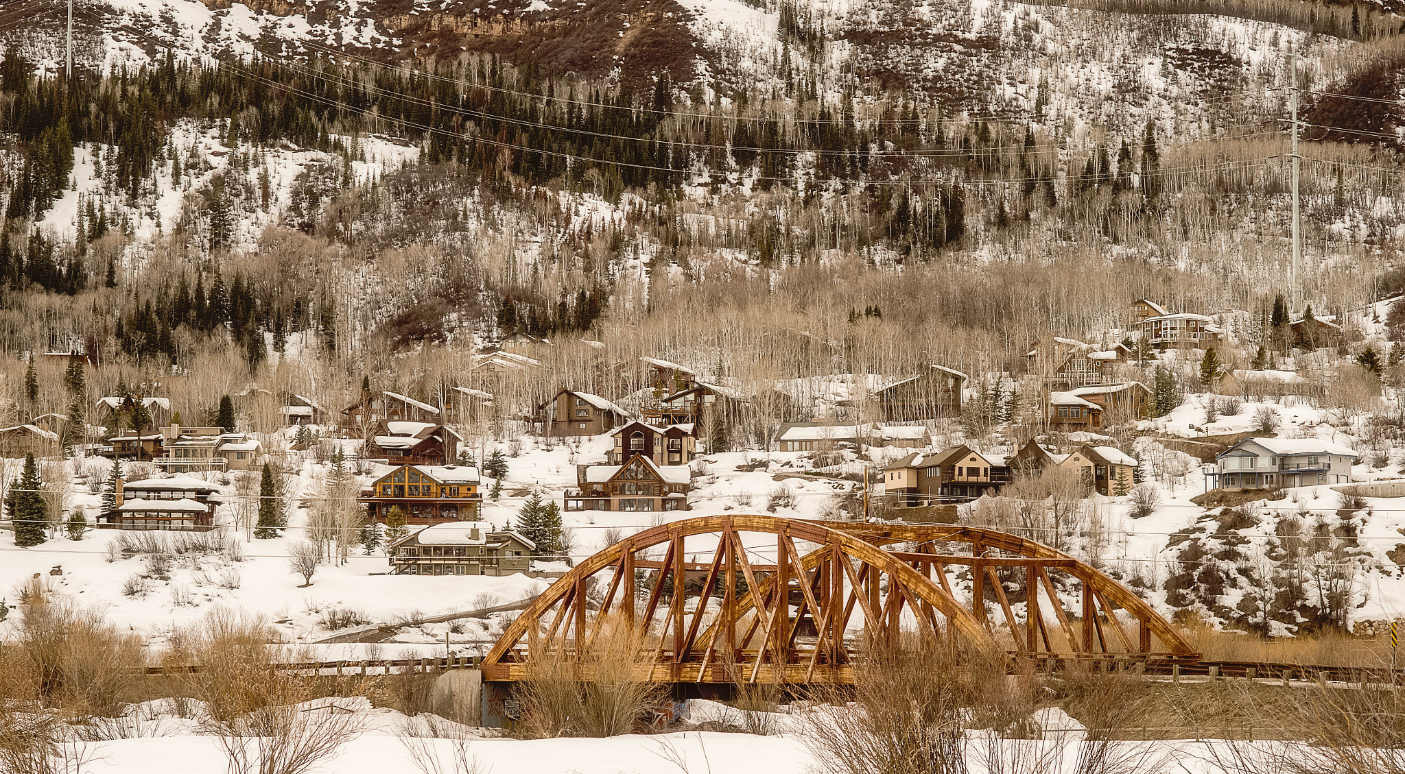 Nikon Df + Nikon AF Nikkor 85mm F1.8D sample photo. Bridge in steamboat springs photography