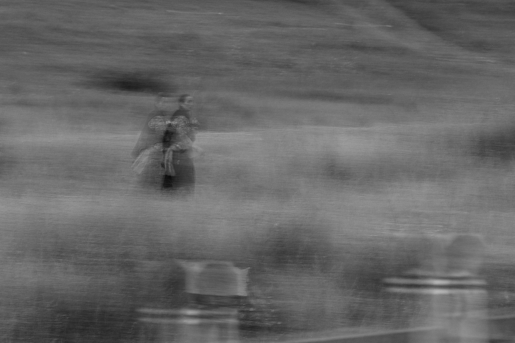 Nikon D70 sample photo. Walking in the rain photography