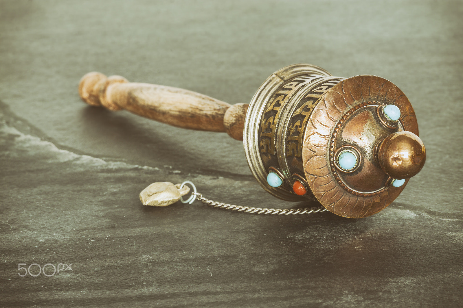 Sigma 70mm F2.8 EX DG Macro sample photo. Old tibetan prayer wheel. photography