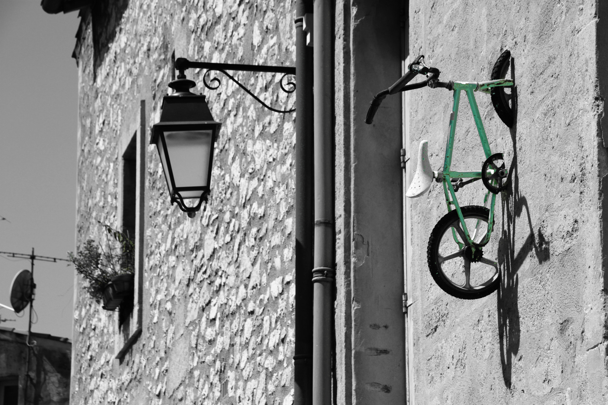 Sigma 18-250mm F3.5-6.3 DC OS HSM sample photo. The turquois bike photography