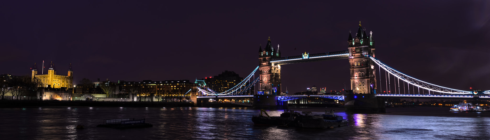 Nikon D5100 + Sigma 50mm F1.4 EX DG HSM sample photo. London at night, tower bridge and tower of london photography