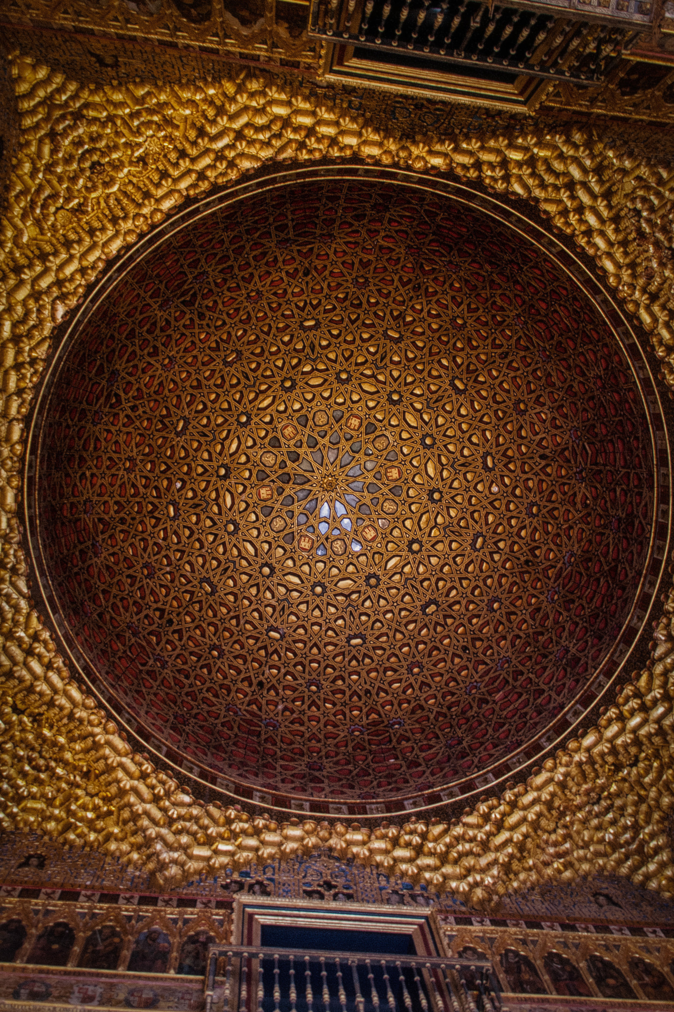 Sigma 18-200mm f/3.5-6.3 DC OS sample photo. One heck of a mudejar dome, sevilla alcazar photography