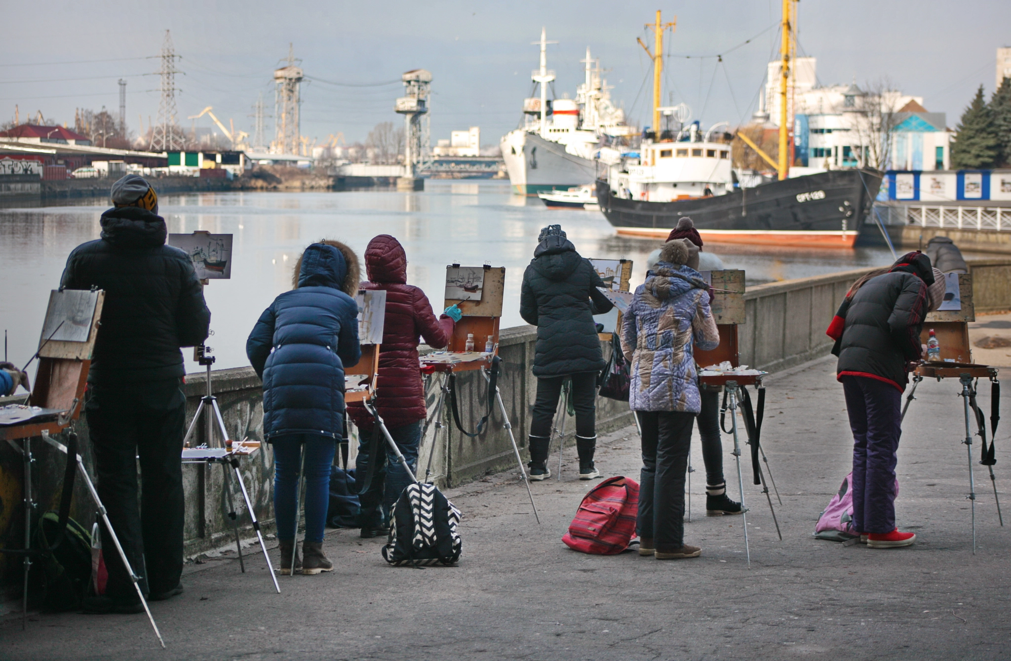 Canon EOS-1Ds Mark III sample photo. Plein air in the city photography