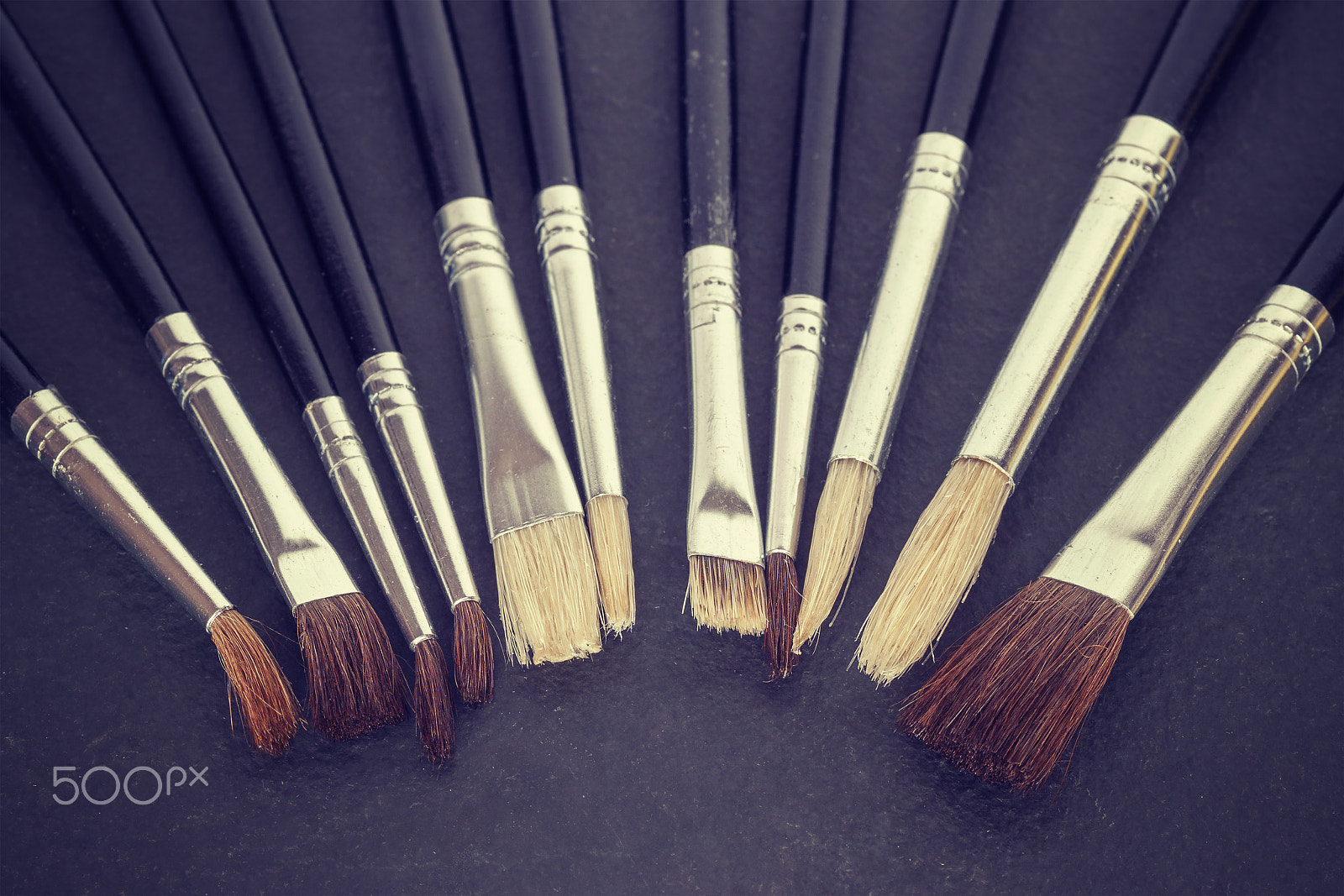 Canon EOS 50D + Sigma 70mm F2.8 EX DG Macro sample photo. Paintbrushes photography