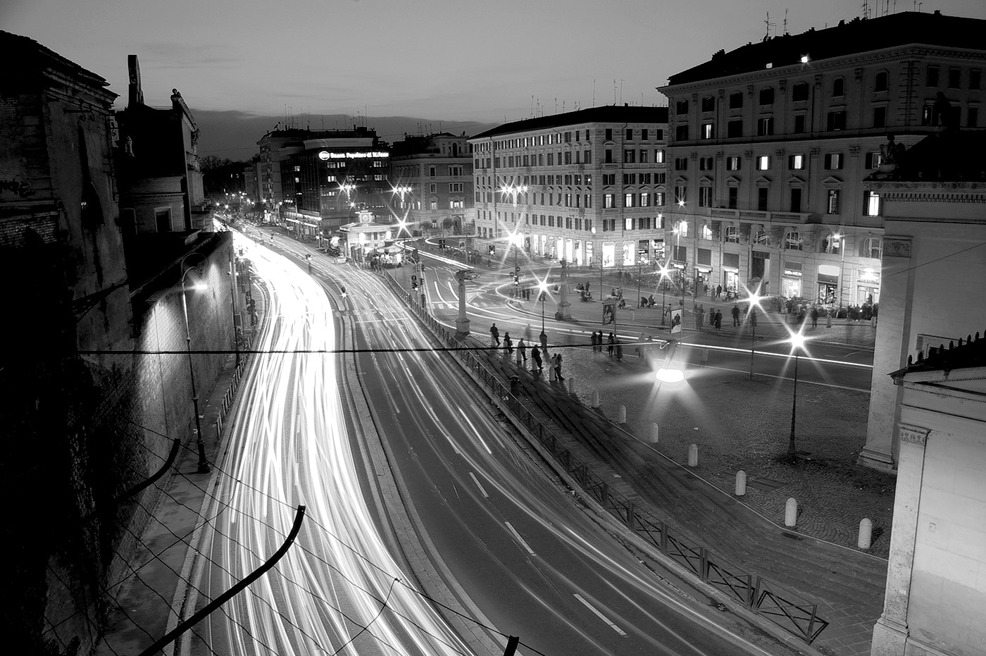 Pentax *ist DS sample photo. Muro torto piazzale flaminio photography