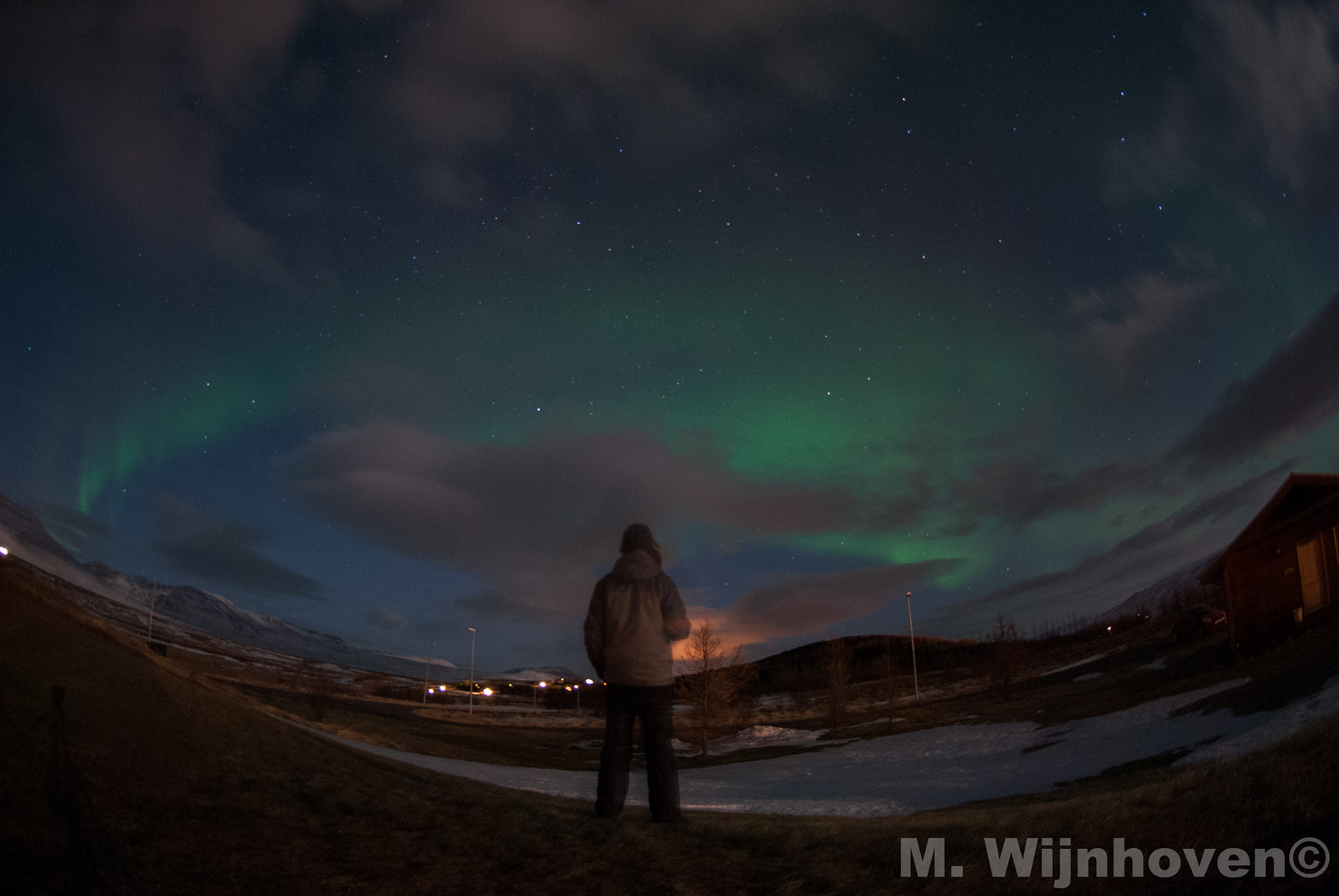 Nikon AF DX Fisheye-Nikkor 10.5mm F2.8G ED sample photo. Aurora selfie photography