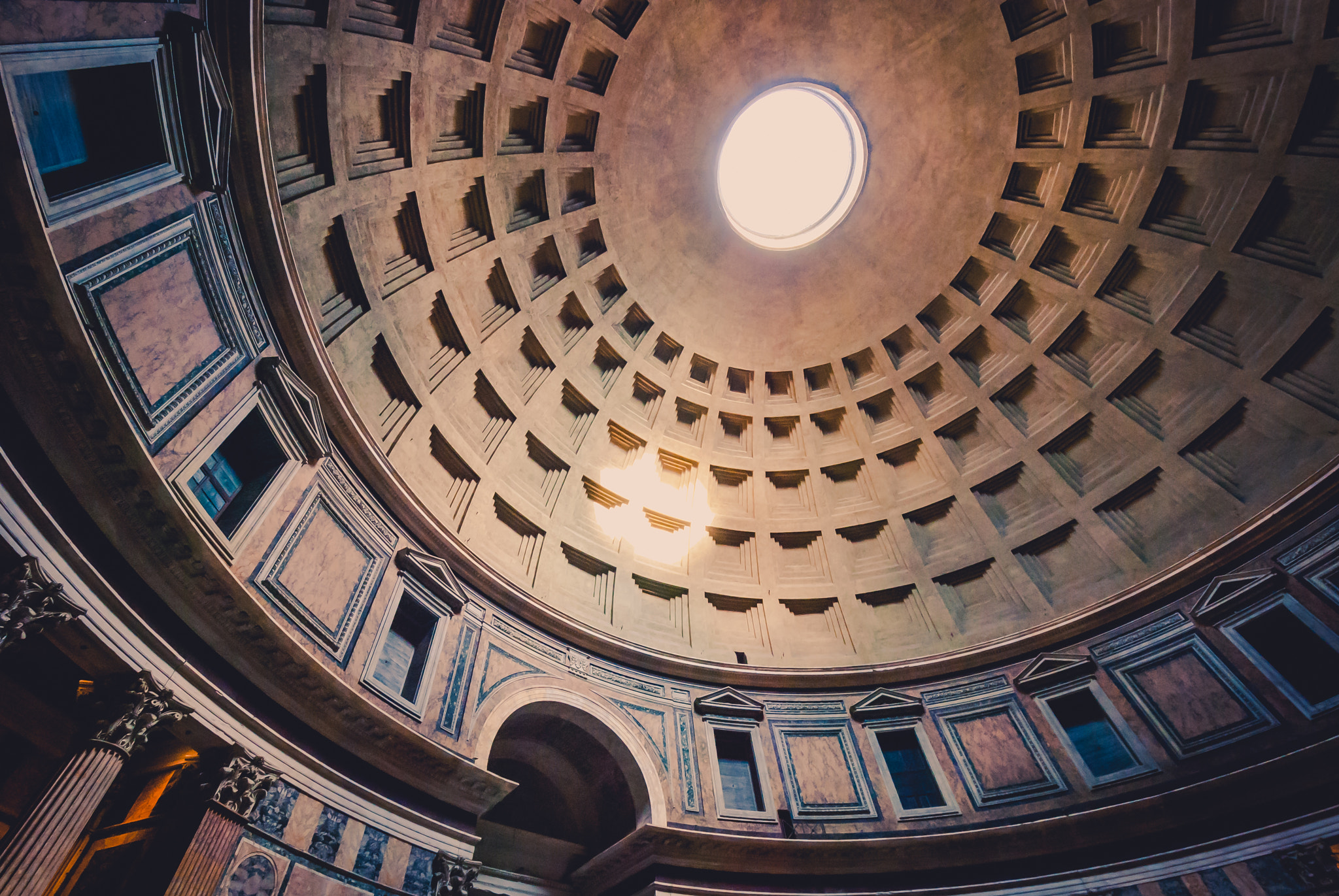 Nikon D60 sample photo. Sunlight in a dome photography