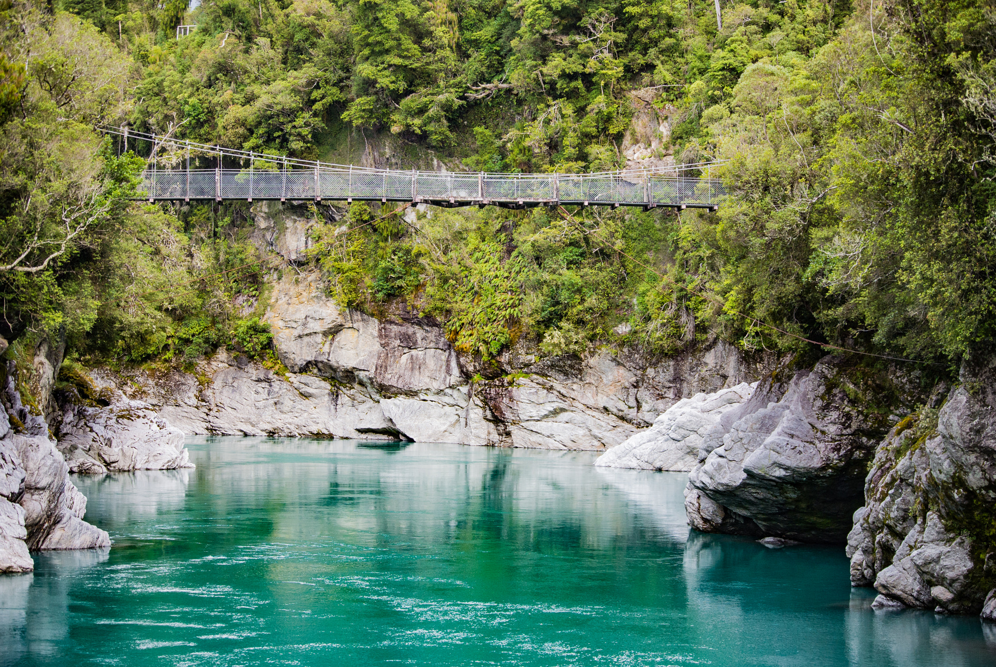 Nikon 1 Nikkor VR 30-110mm F3.8-5.6 sample photo. Hokitika gorge swing bridge photography