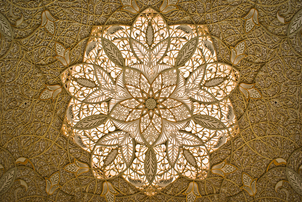 Sheikh Zayed Mosque ceiling. by Habib Q on 500px.com