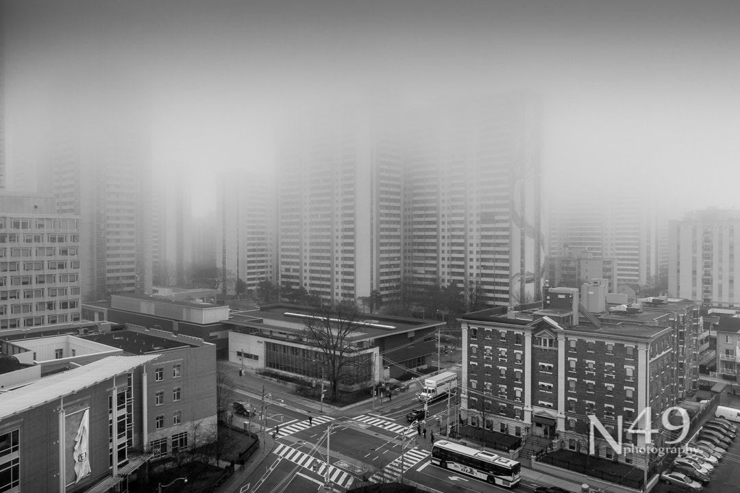 Canon EOS 30D + Canon EF 17-40mm F4L USM sample photo. Downtown toronto cityscape - don't forget me photography