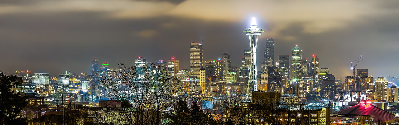 Sigma 24-70mm F2.8 EX DG Macro sample photo. Seattle skyline photography