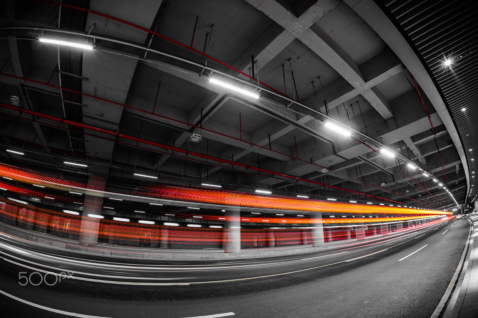 FE 16mm F3.5 Fisheye sample photo. Red flash photography
