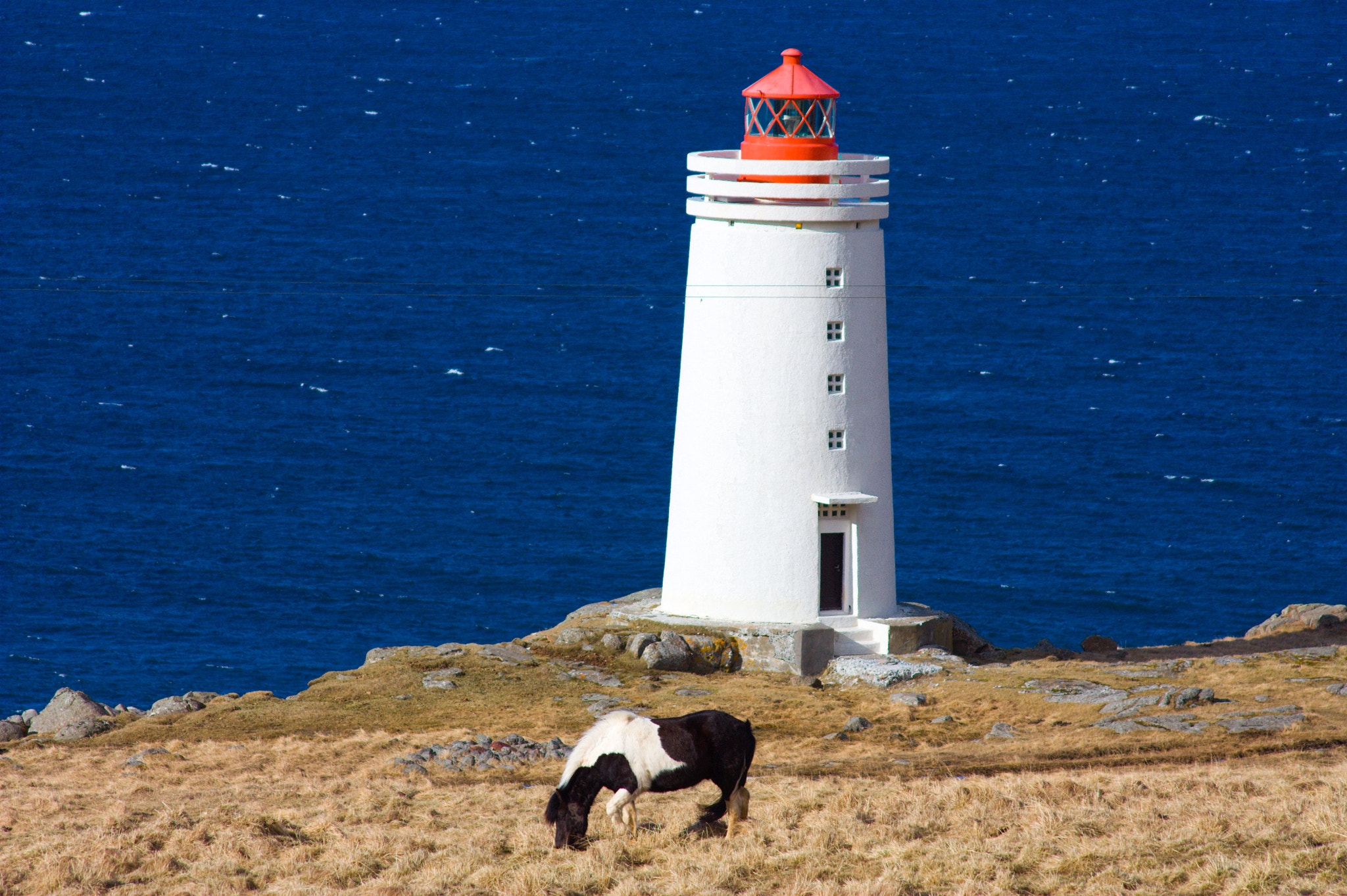 Sigma 70-300mm F4-5.6 APO DG Macro sample photo. Þorvaldsfjall lighthouse photography