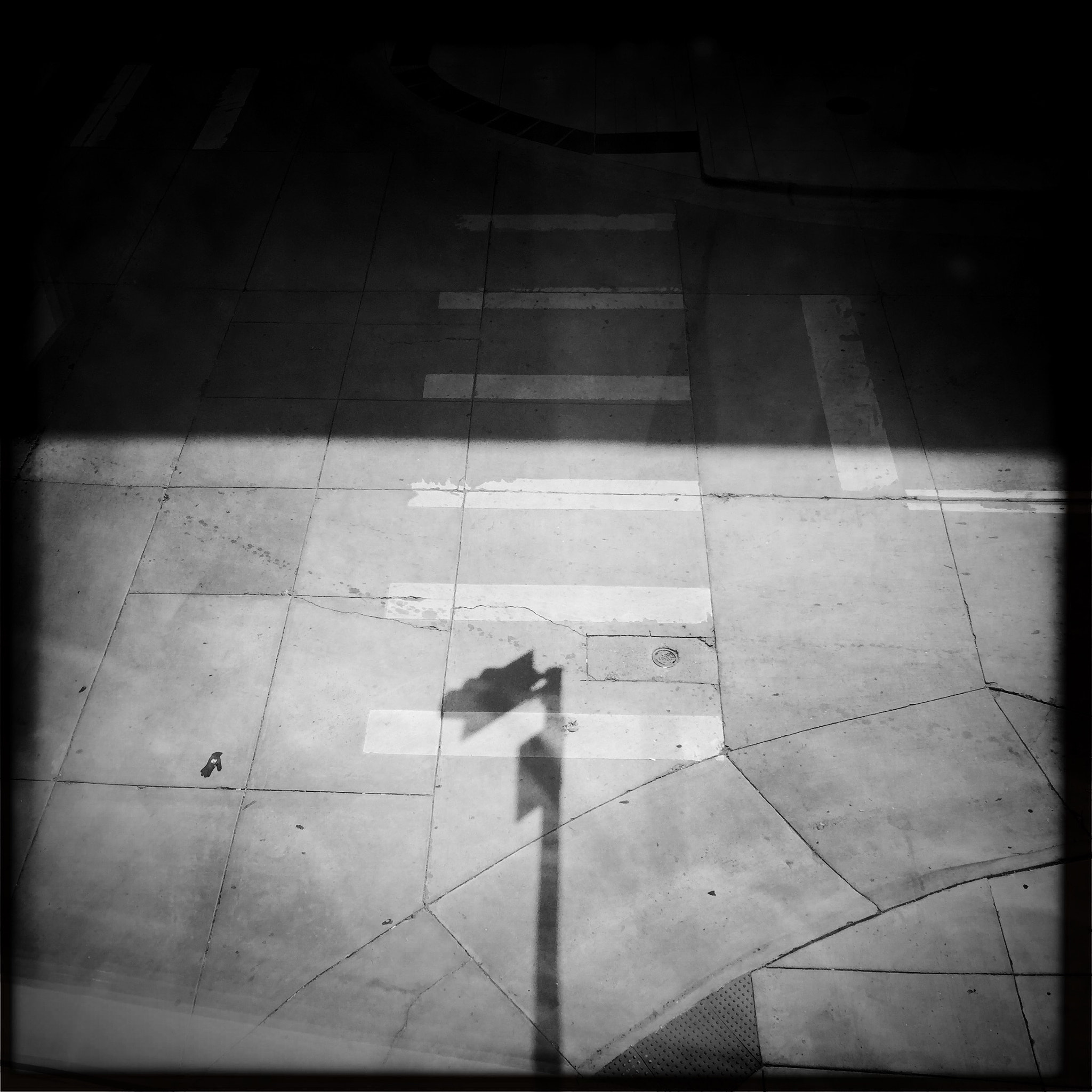Hipstamatic 280 sample photo. Crosswalk photography