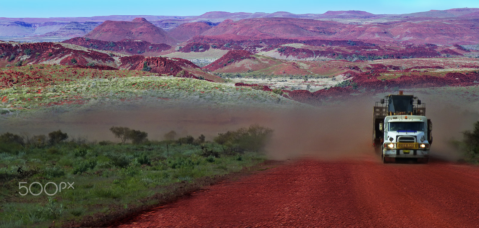 Pentax K-30 + Sigma 18-200mm F3.5-6.3 II DC OS HSM sample photo. Road train in the chichester ranges: pilbara wa photography