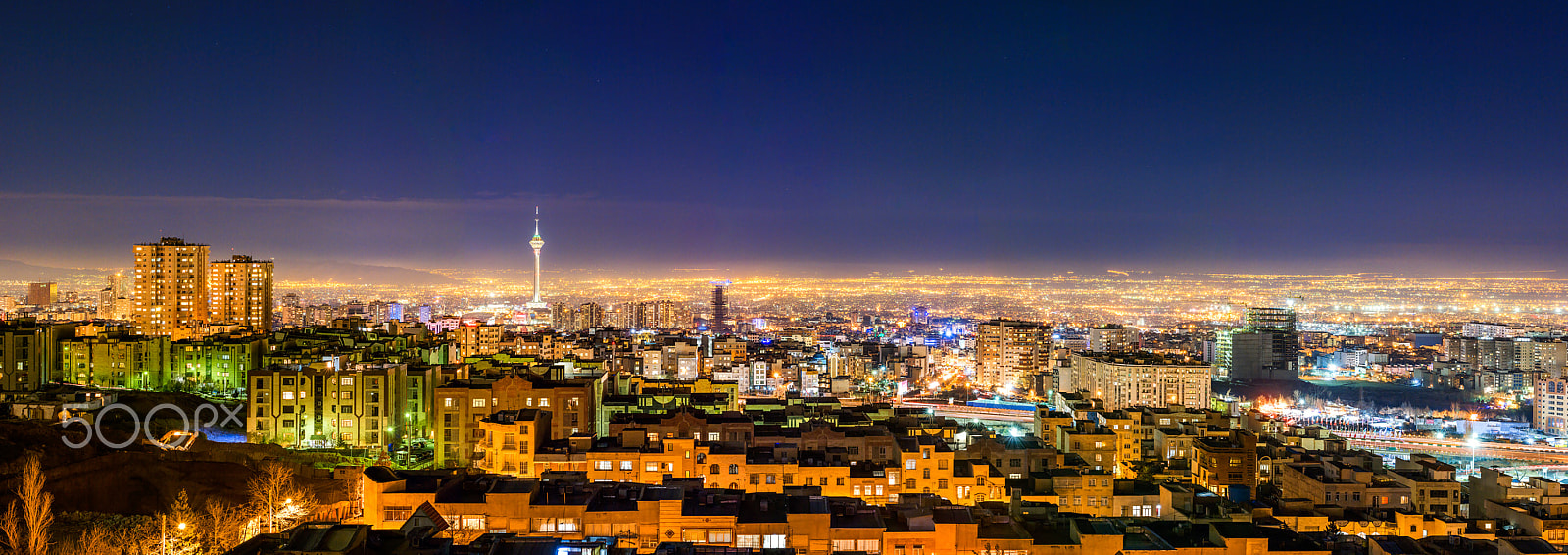 Pentax 645Z sample photo. Hdr pano of tehran photography