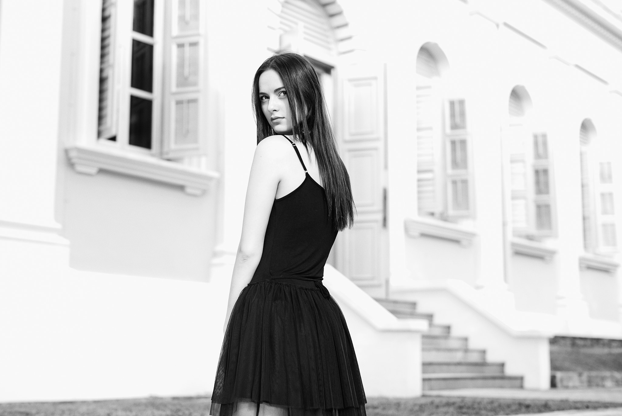 Leica Summilux-M 50mm F1.4 ASPH sample photo. Amanda_modelinn in b/w photography