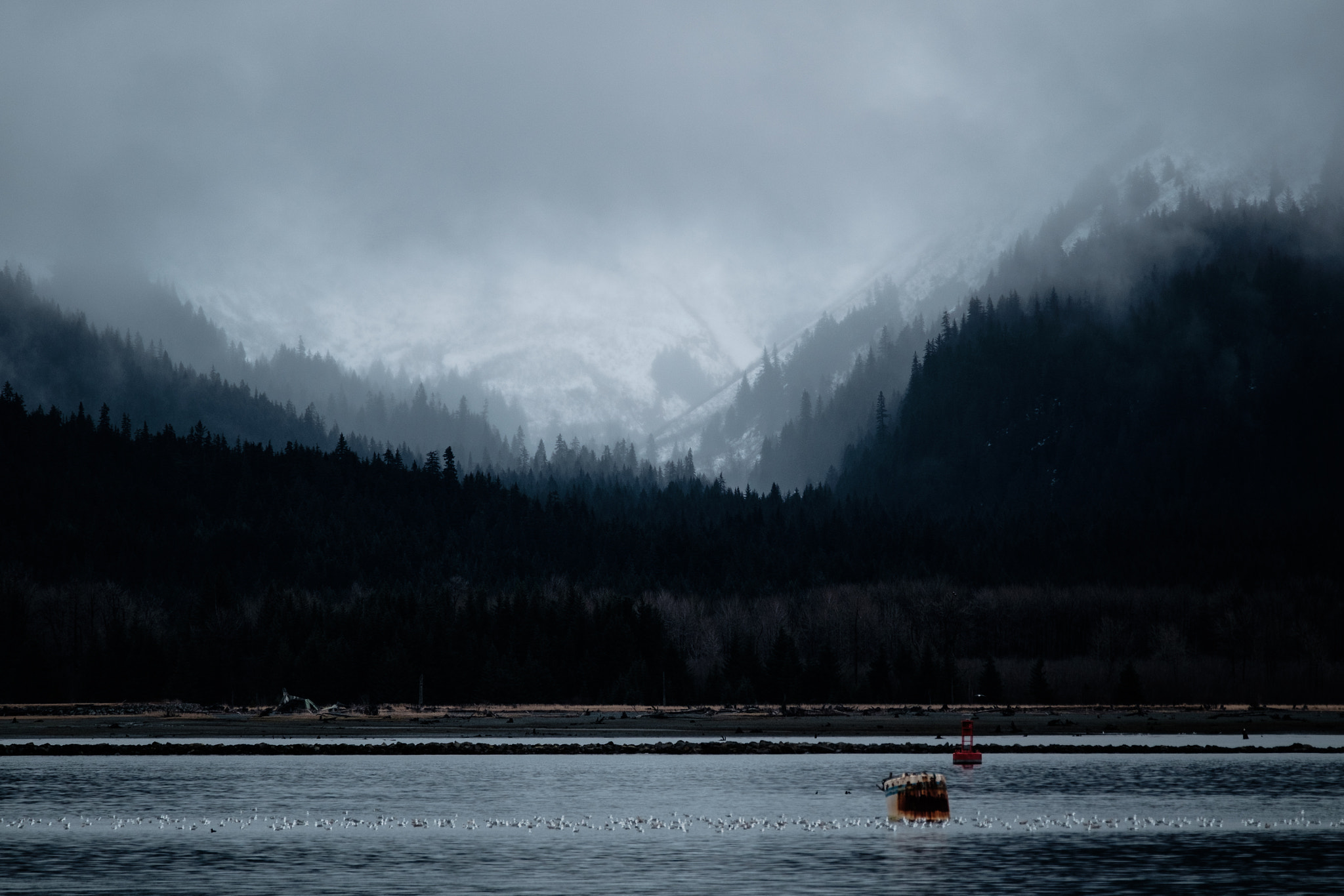 Fujifilm X-T1 + XF50-140mmF2.8 R LM OIS WR + 1.4x sample photo. Misty mountains photography