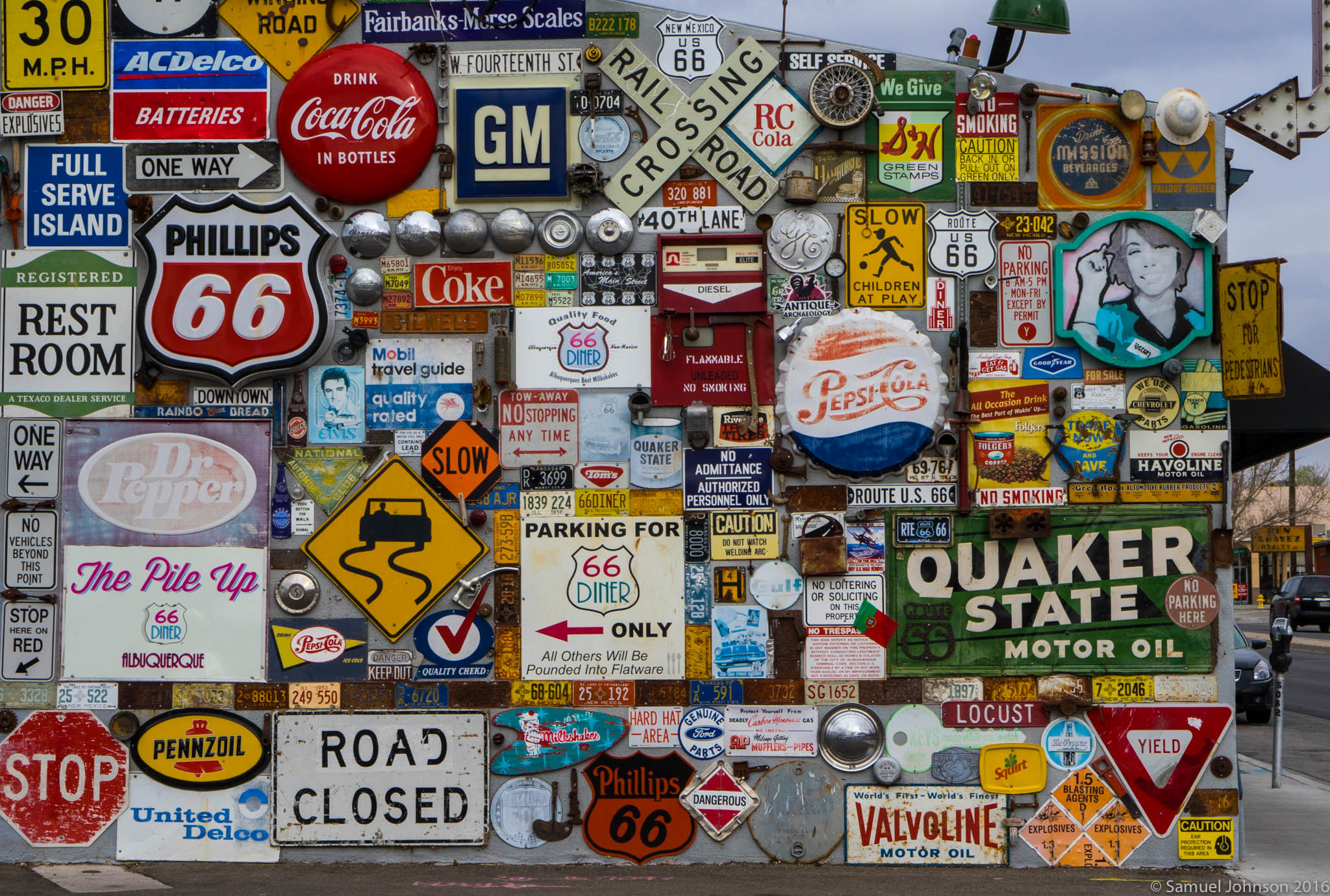E 50mm F1.8 OSS sample photo. Rte 66 - new mexico photography