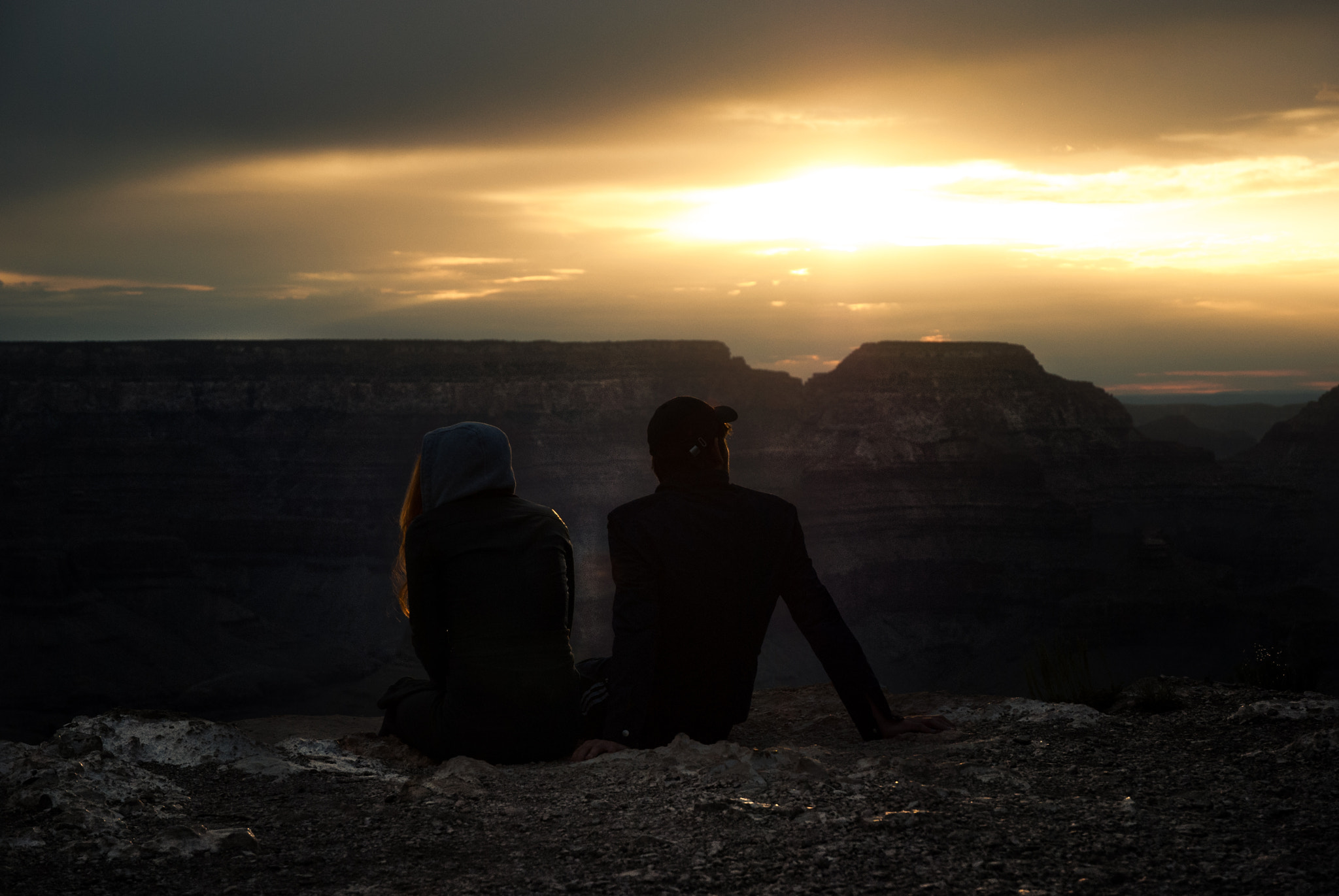 Nikon D60 sample photo. Couple at the grand canyon photography