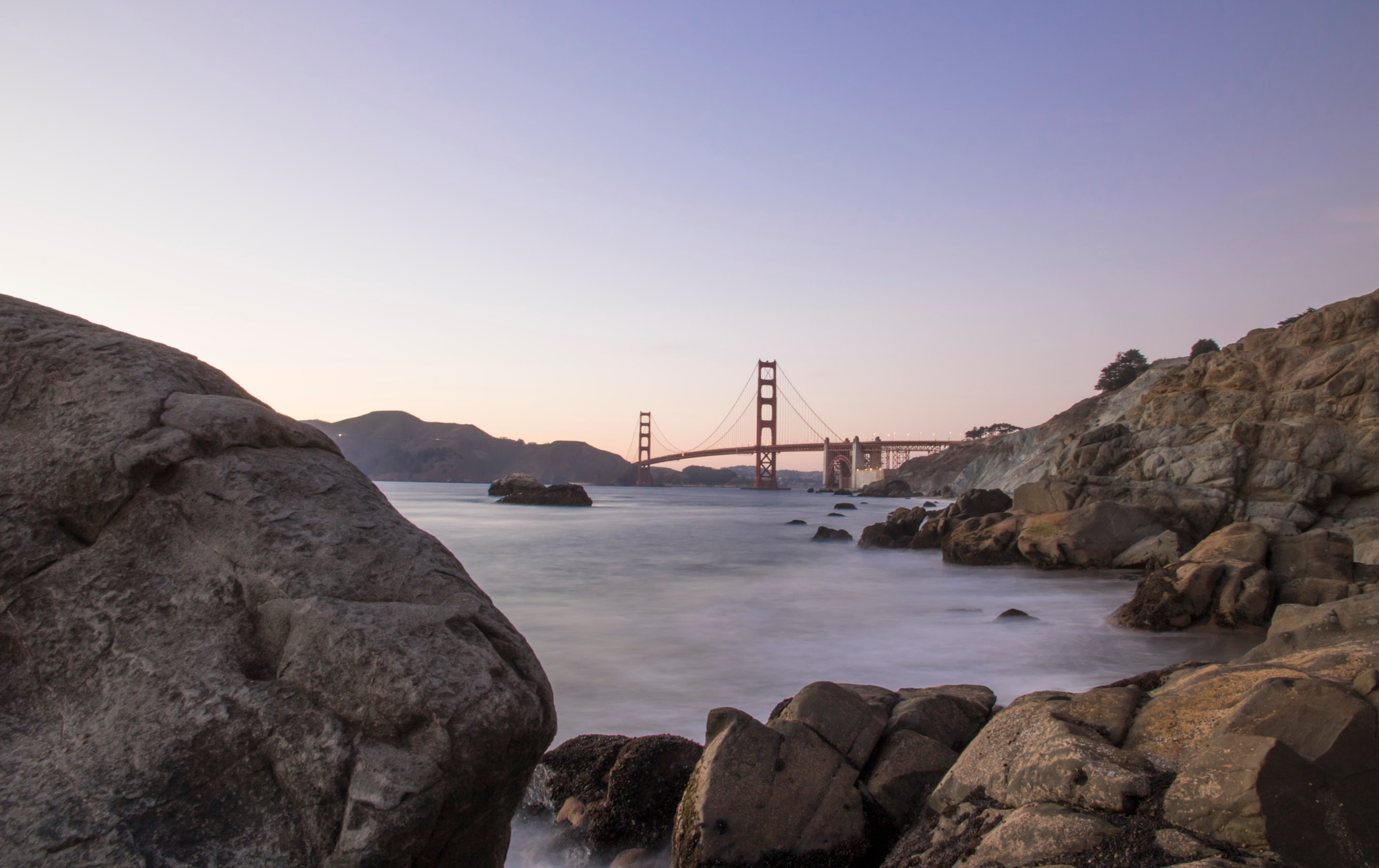 Canon EOS 760D (EOS Rebel T6s / EOS 8000D) sample photo. Baker beach dusk photography