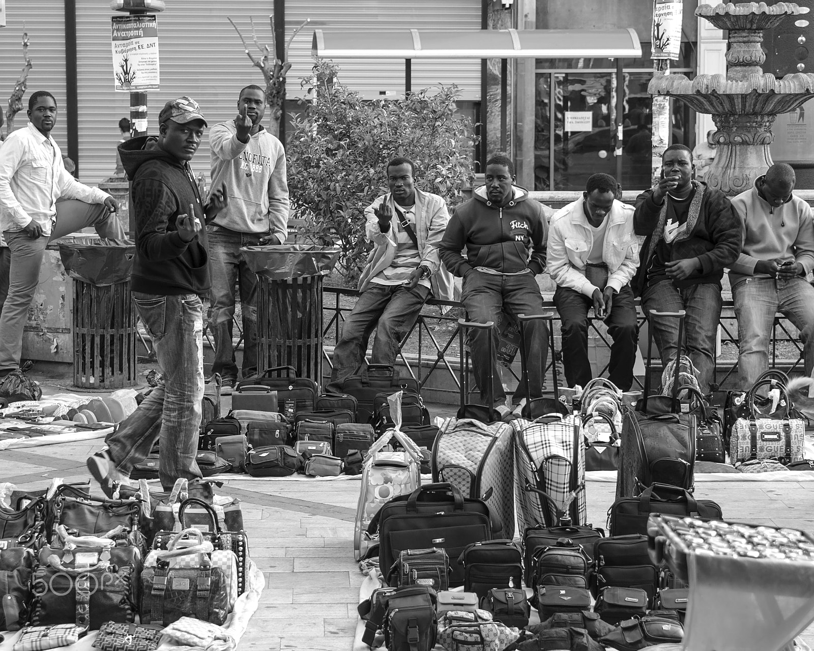 Sigma 24-70mm F2.8 EX DG HSM sample photo. Friendly street vendors photography