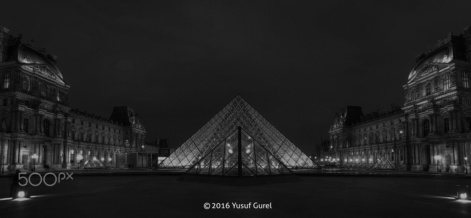 Nikon D3X sample photo. Louvre pyramid photography