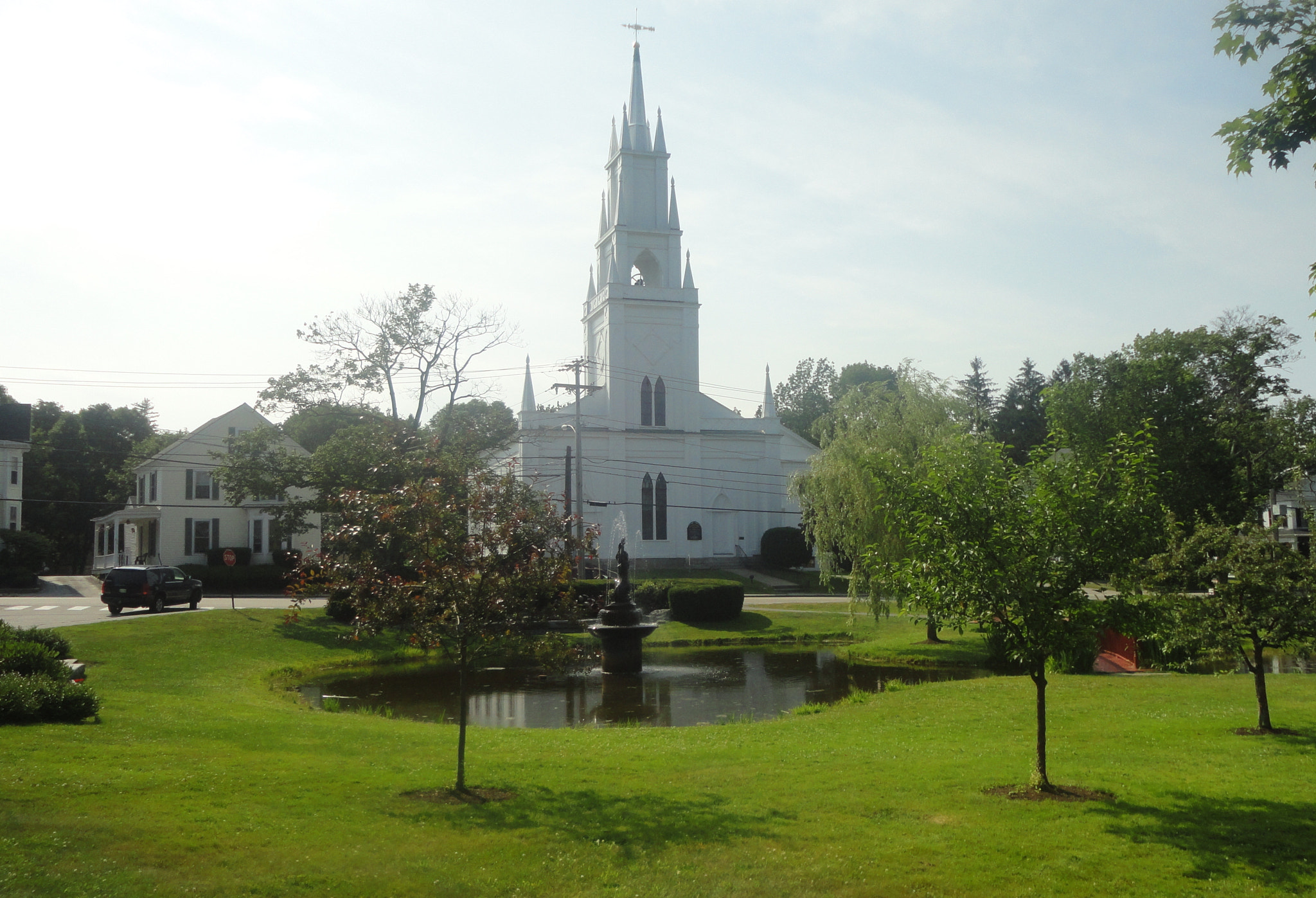 Sony DSC-W360 sample photo. Church in bath, maine photography