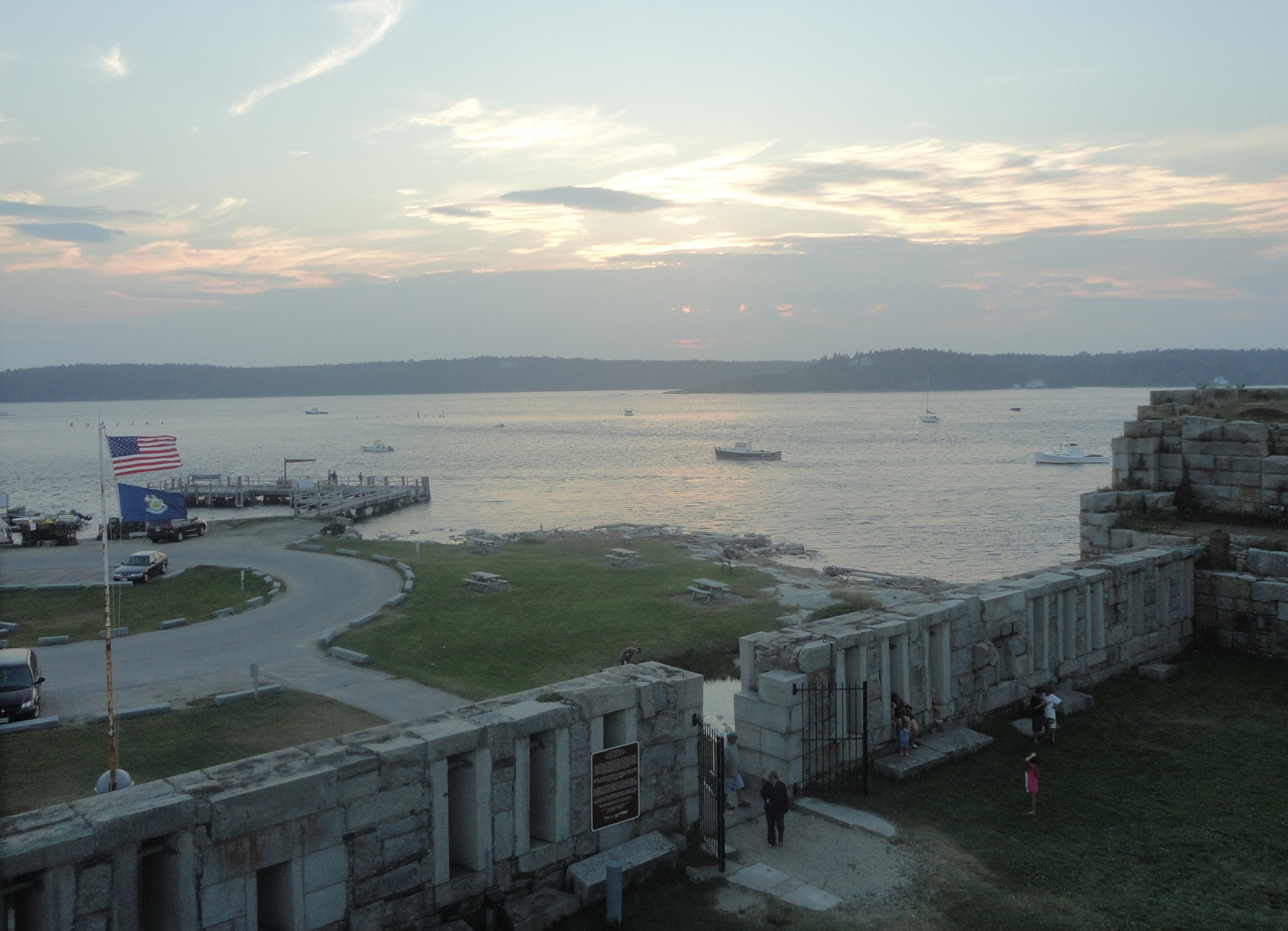 Sony DSC-W360 sample photo. Old fortress, maine photography