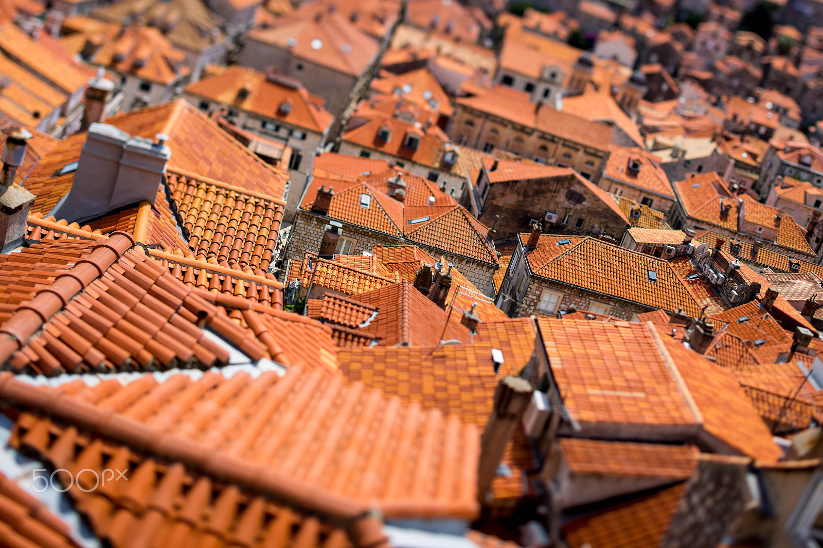 Canon EOS 6D + Canon TS-E 45mm F2.8 Tilt-Shift sample photo. Dubrovnik rooftops photography