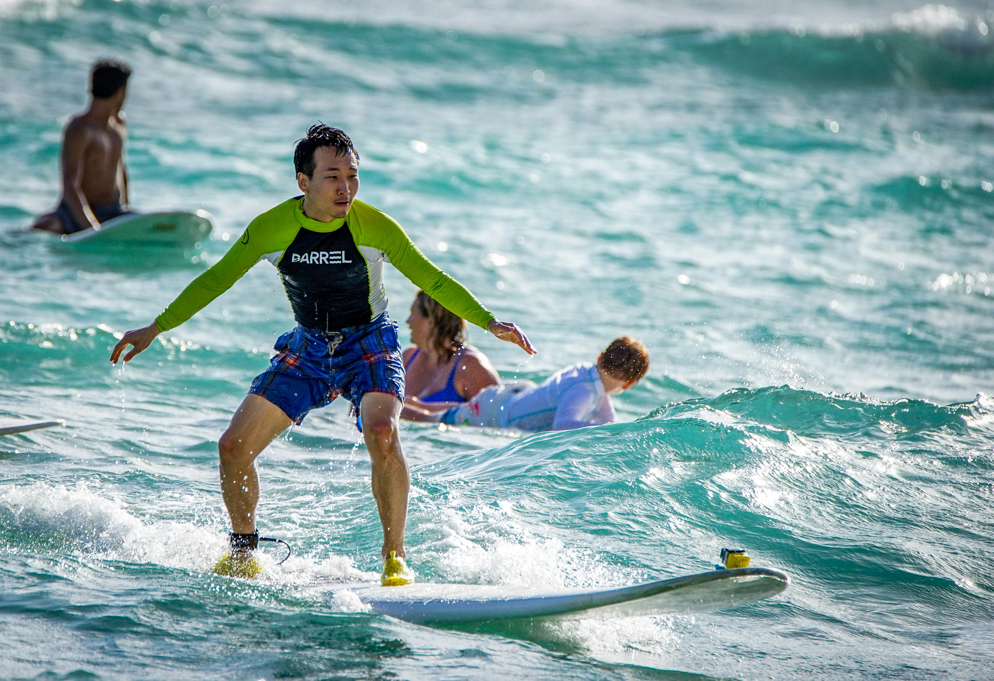 Sony a7 II + Tamron SP 150-600mm F5-6.3 Di VC USD sample photo. Surfing waikiki photography