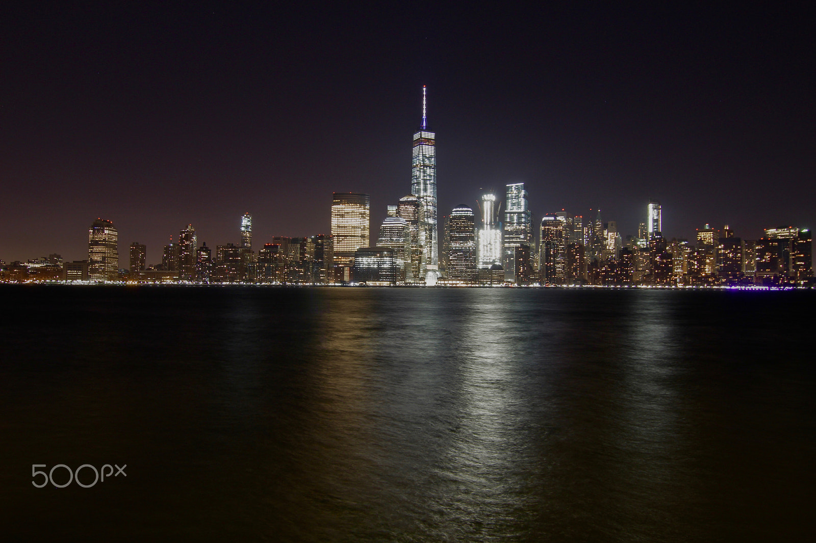 Canon EOS 100D (EOS Rebel SL1 / EOS Kiss X7) sample photo. Downtown new york city and the world trade center from jersey city photography