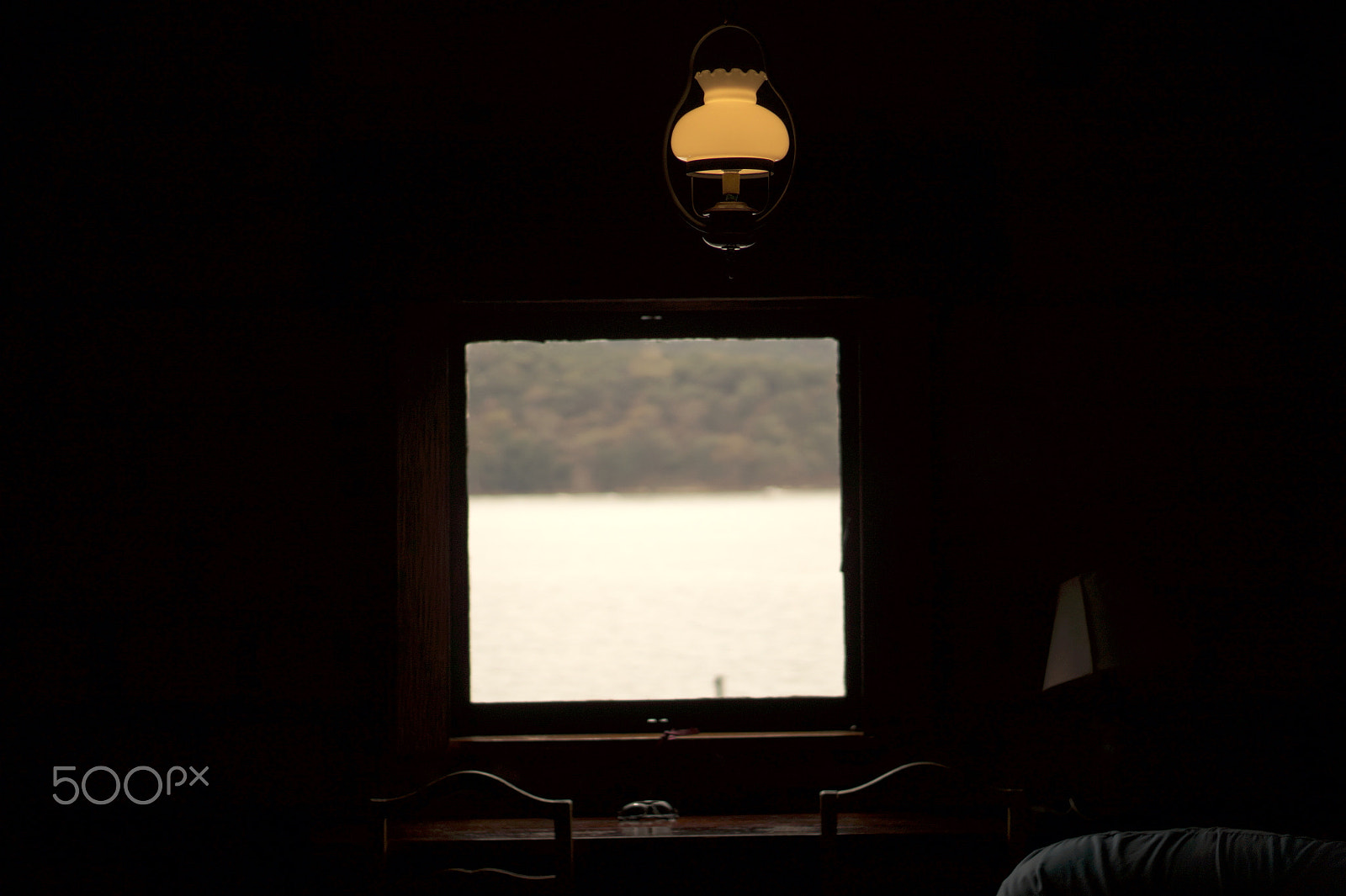 Sony E 50mm F1.8 OSS sample photo. Window & the lake photography