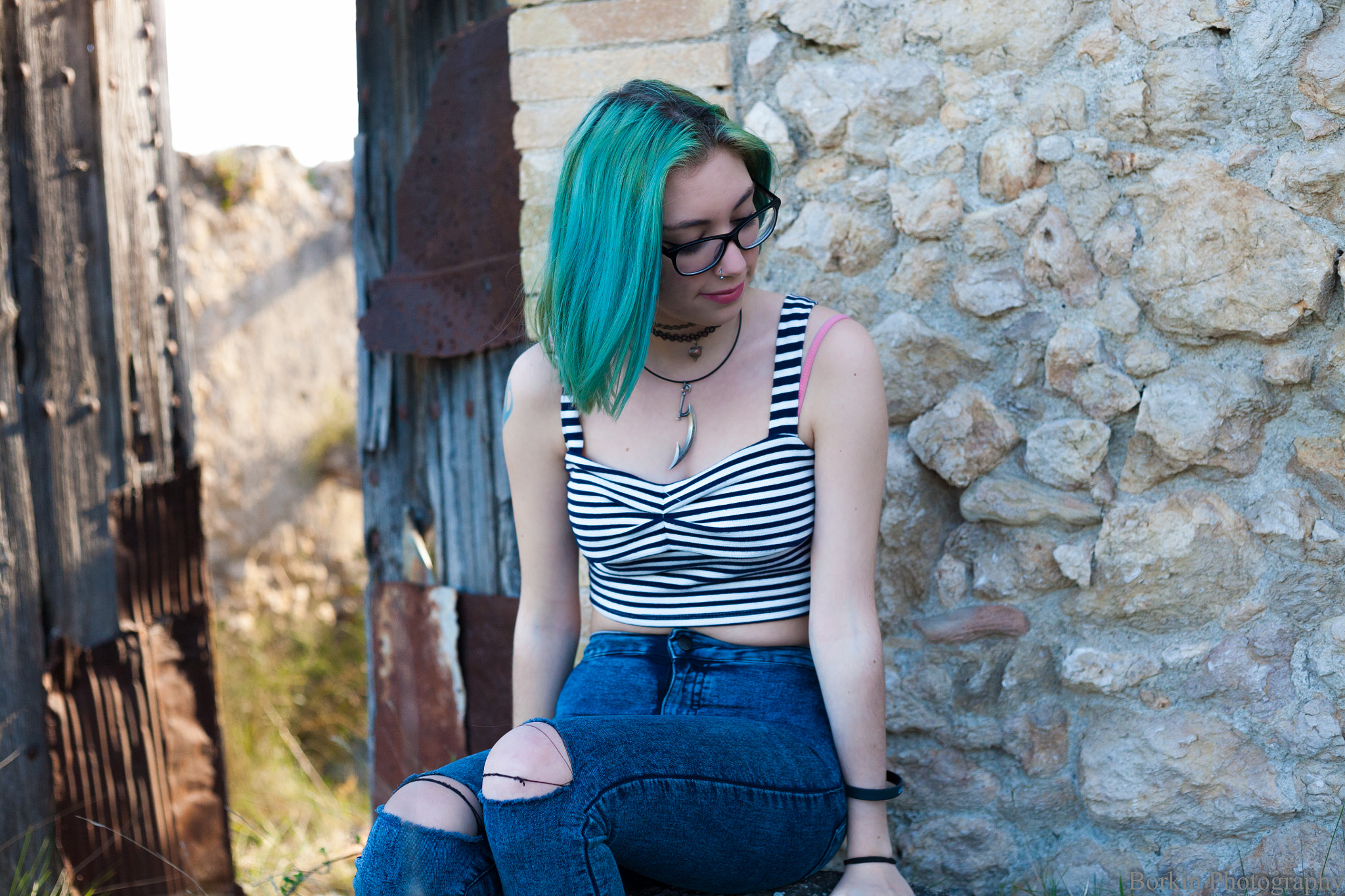 Canon EOS 5D + Canon EF 50mm f/1.8 sample photo. Naya and gates of stone photography