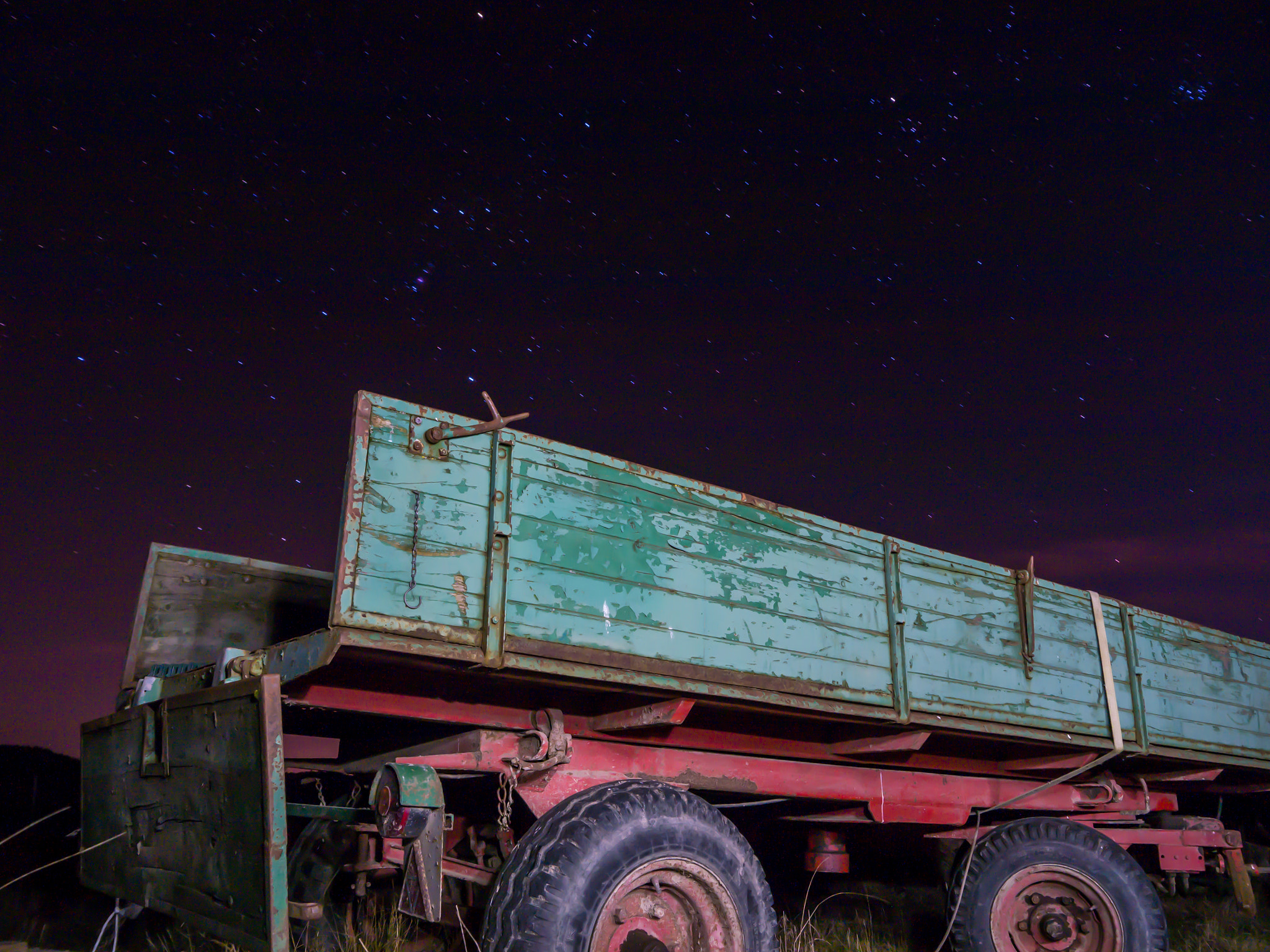 Panasonic Lumix DMC-G6 sample photo. Trailer at night photography