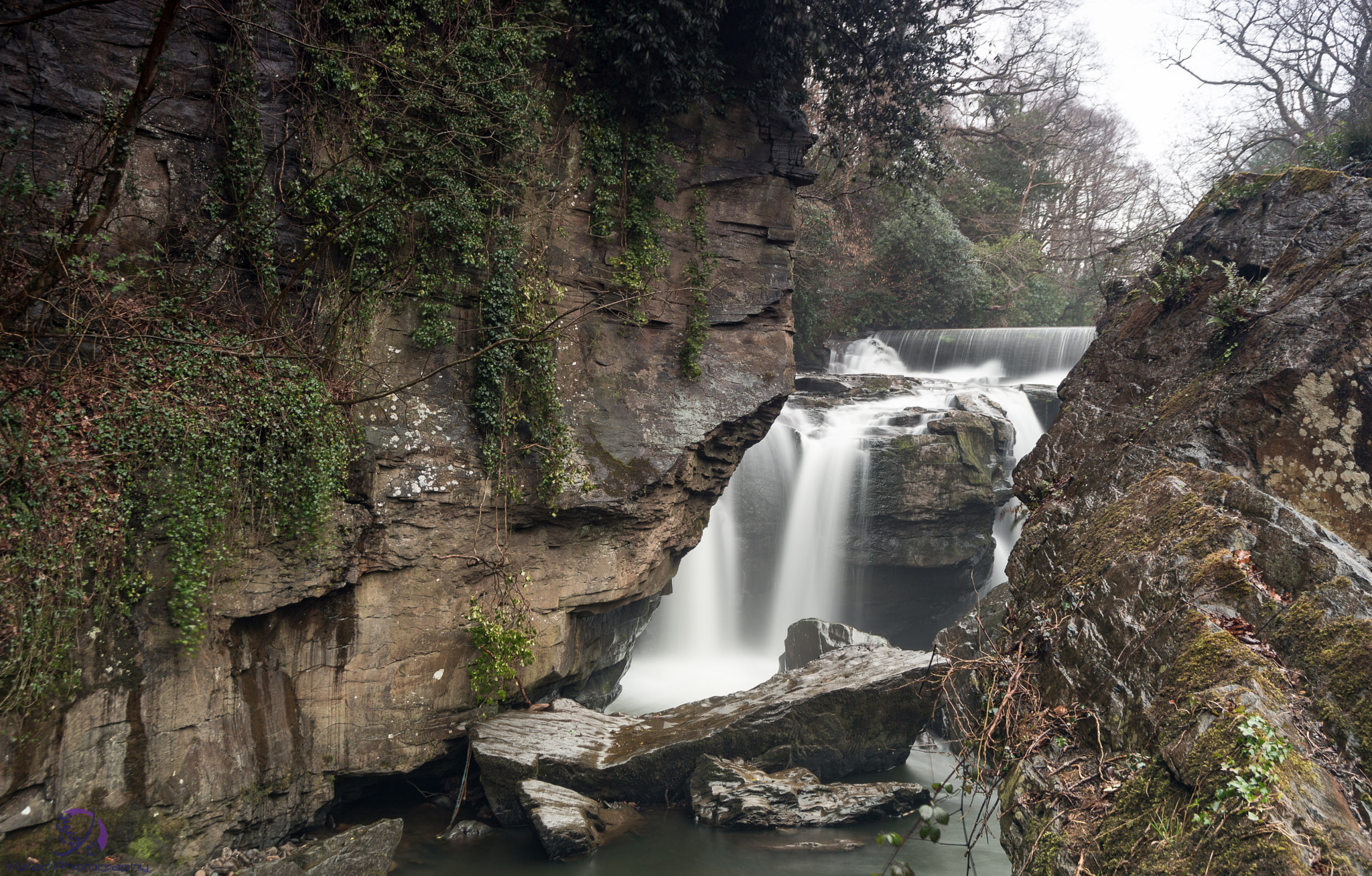 Sony a99 II sample photo. National trust- waterfalls at the tin works. photography