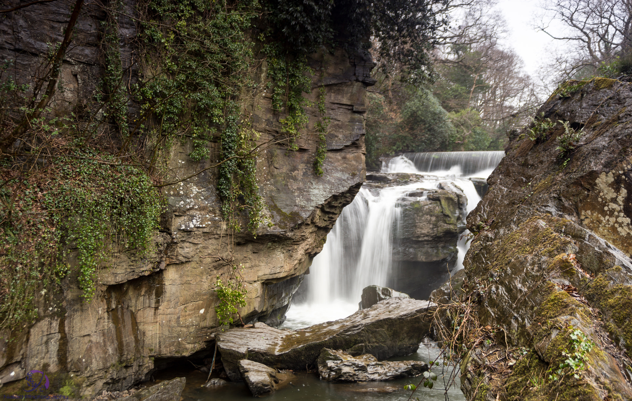 Soligor 19-35mm F3.5-4.5 sample photo. National trust- waterfalls at the tin works. photography