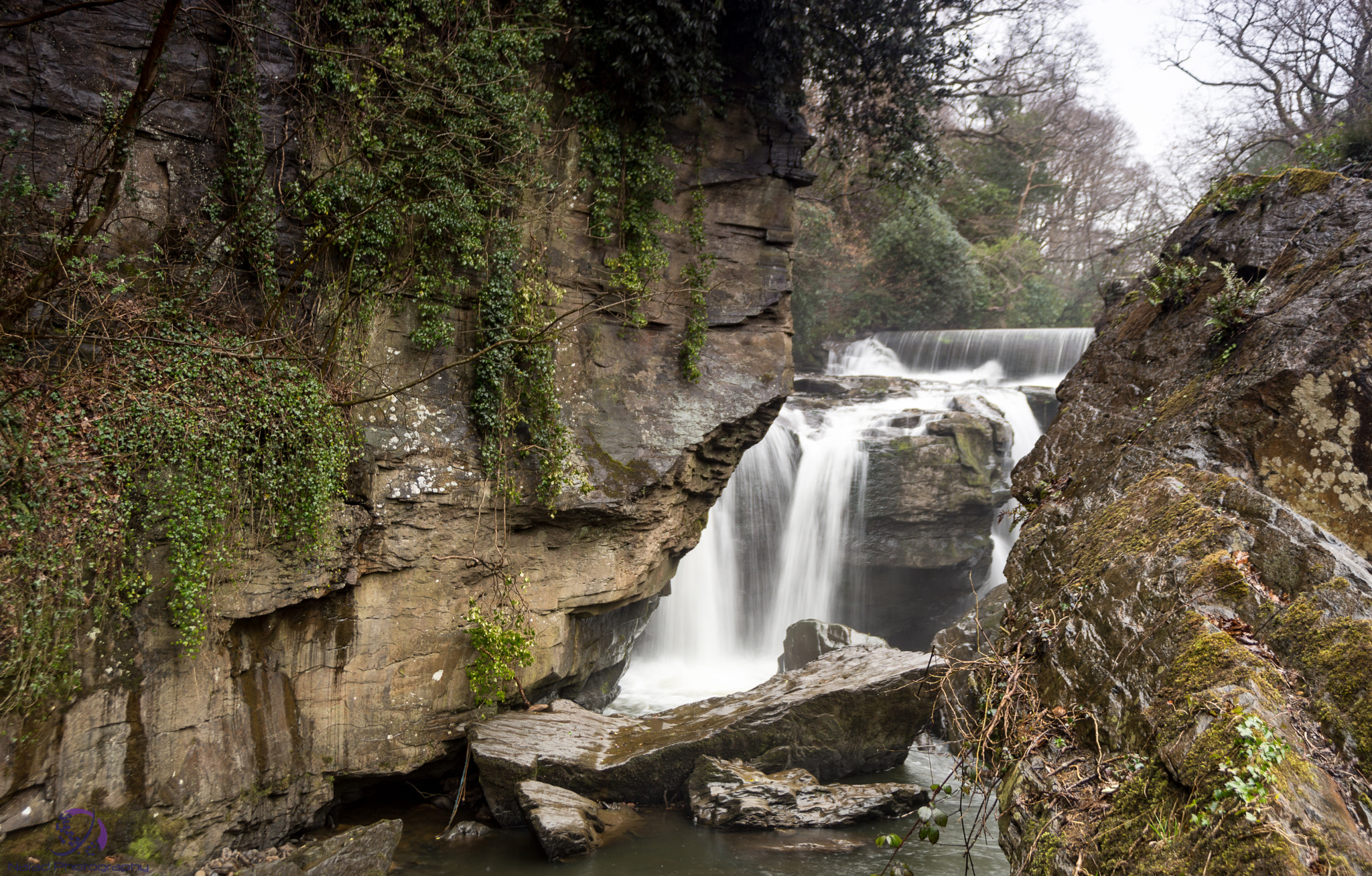 Sony a99 II sample photo. National trust- waterfalls at the tin works. photography