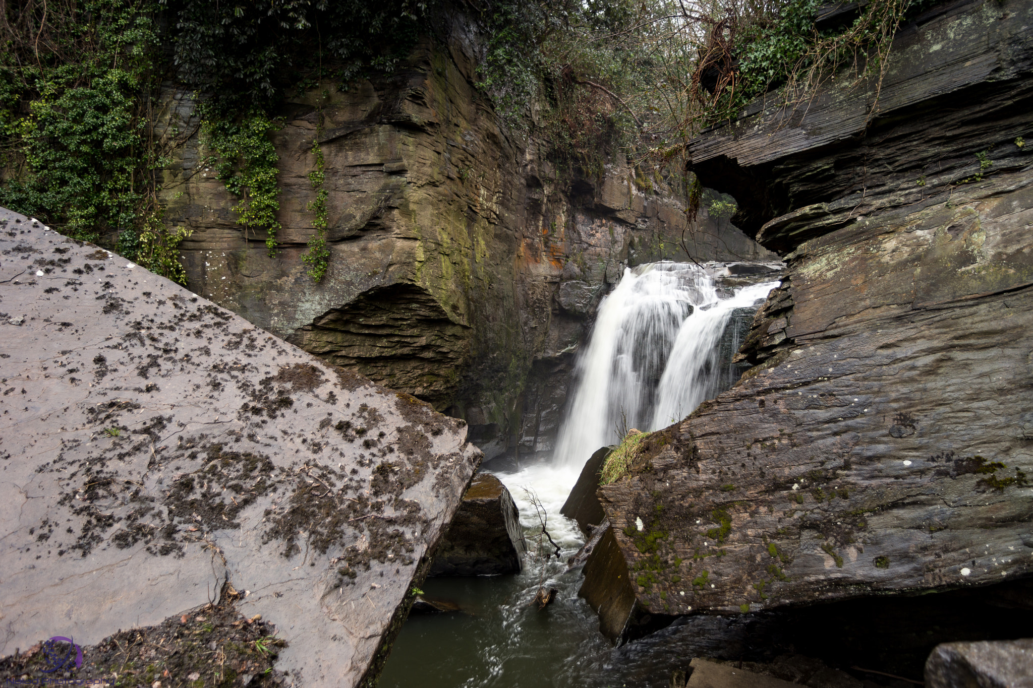 Sony a99 II + Soligor 19-35mm F3.5-4.5 sample photo. National trust- waterfalls at the tin works. photography