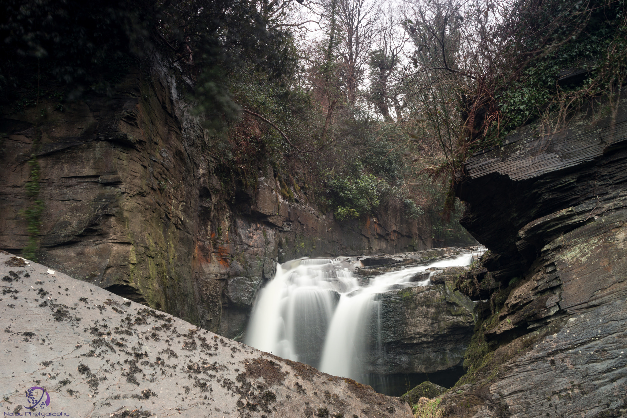 Soligor 19-35mm F3.5-4.5 sample photo. National trust- waterfalls at the tin works. photography