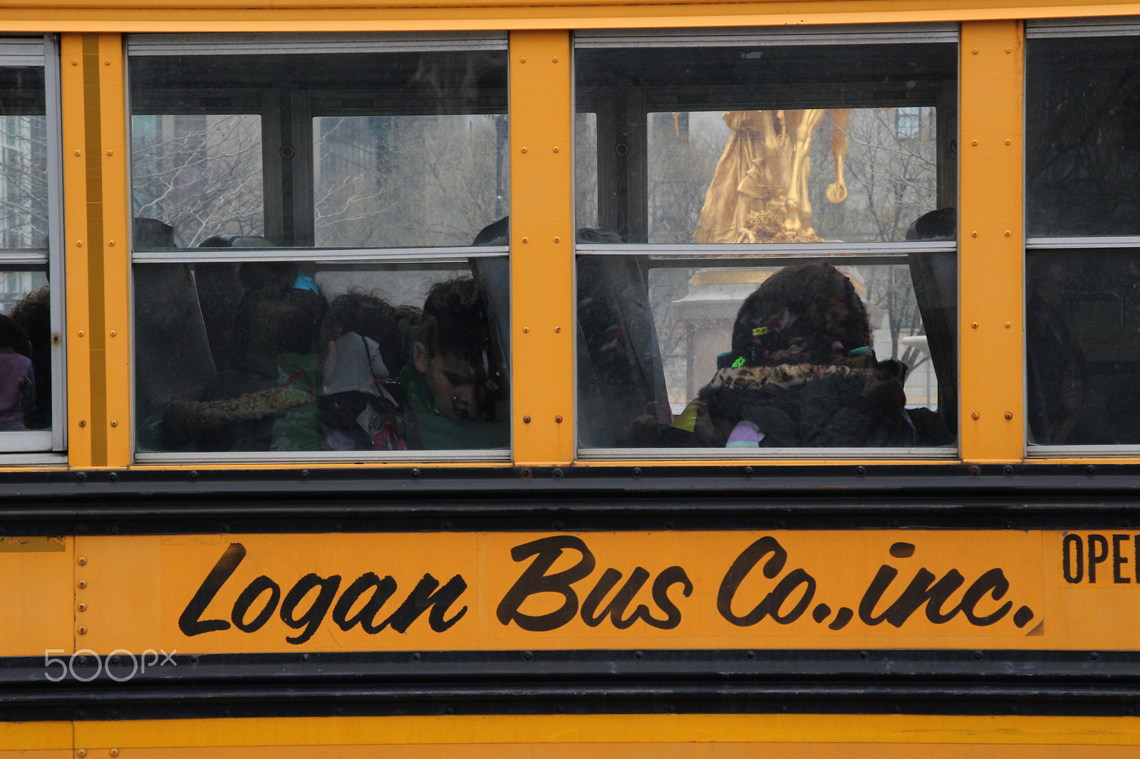 Canon EF-S 18-135mm F3.5-5.6 IS STM sample photo. School bus photography