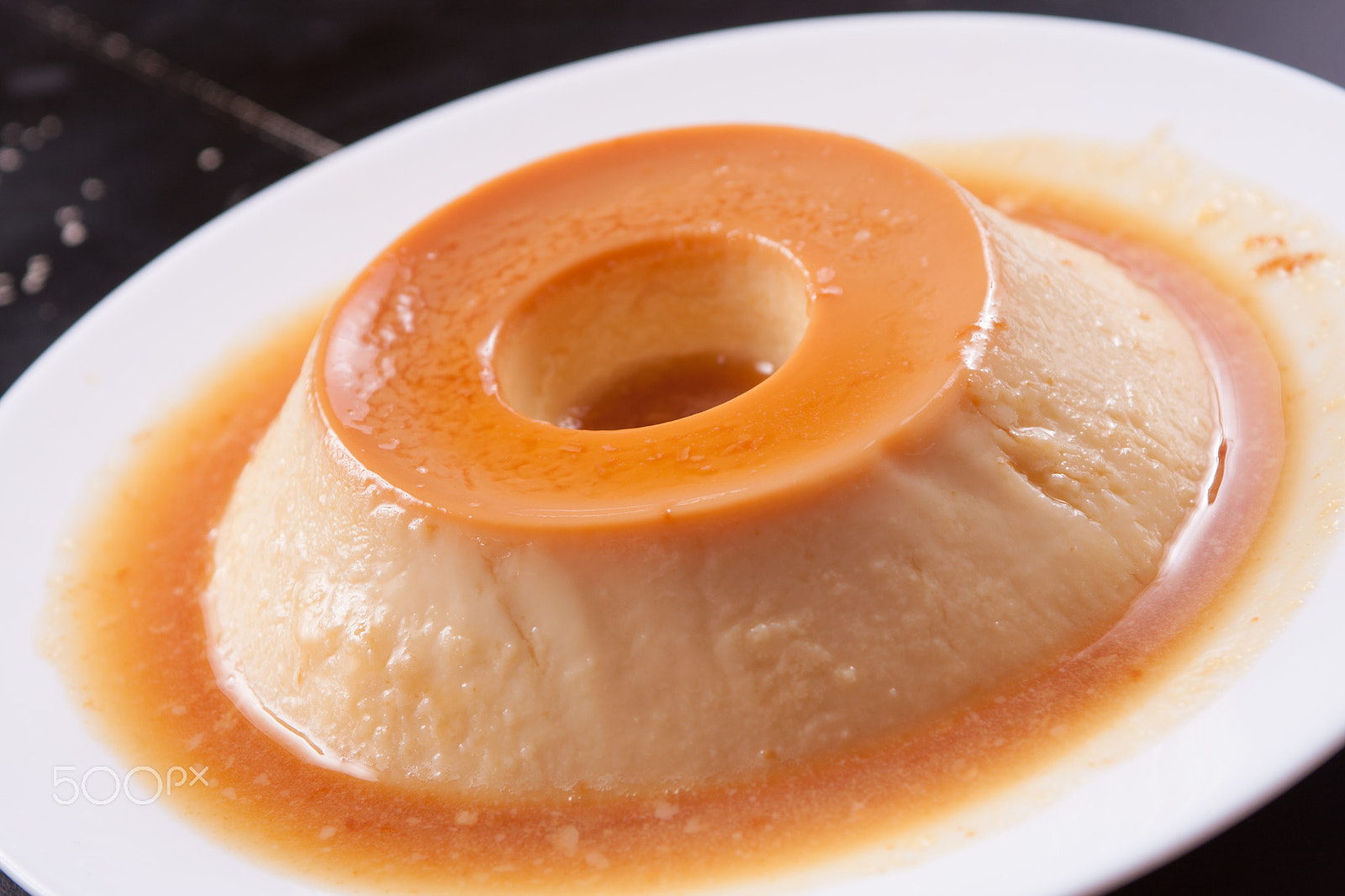 Canon EOS 40D + Sigma 24-70mm F2.8 EX DG Macro sample photo. Milk pudding dessert photography