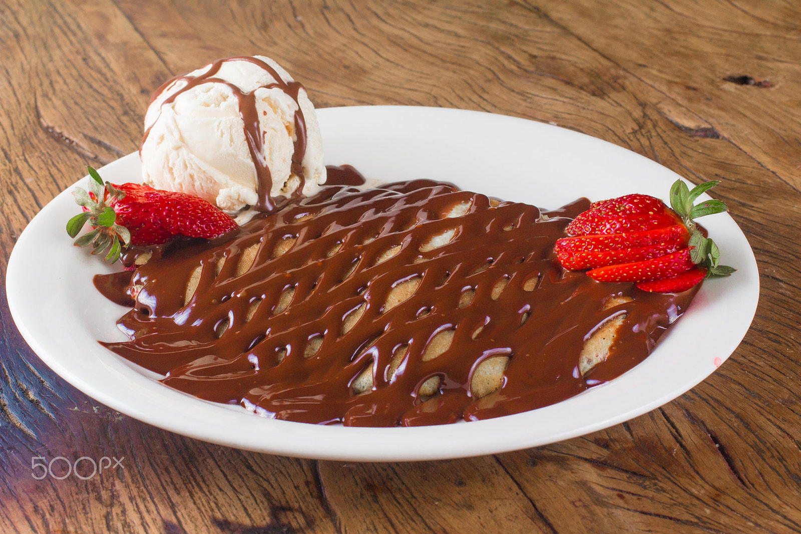 Sigma 50mm f/2.8 EX sample photo. Chocolate creppe dessert photography