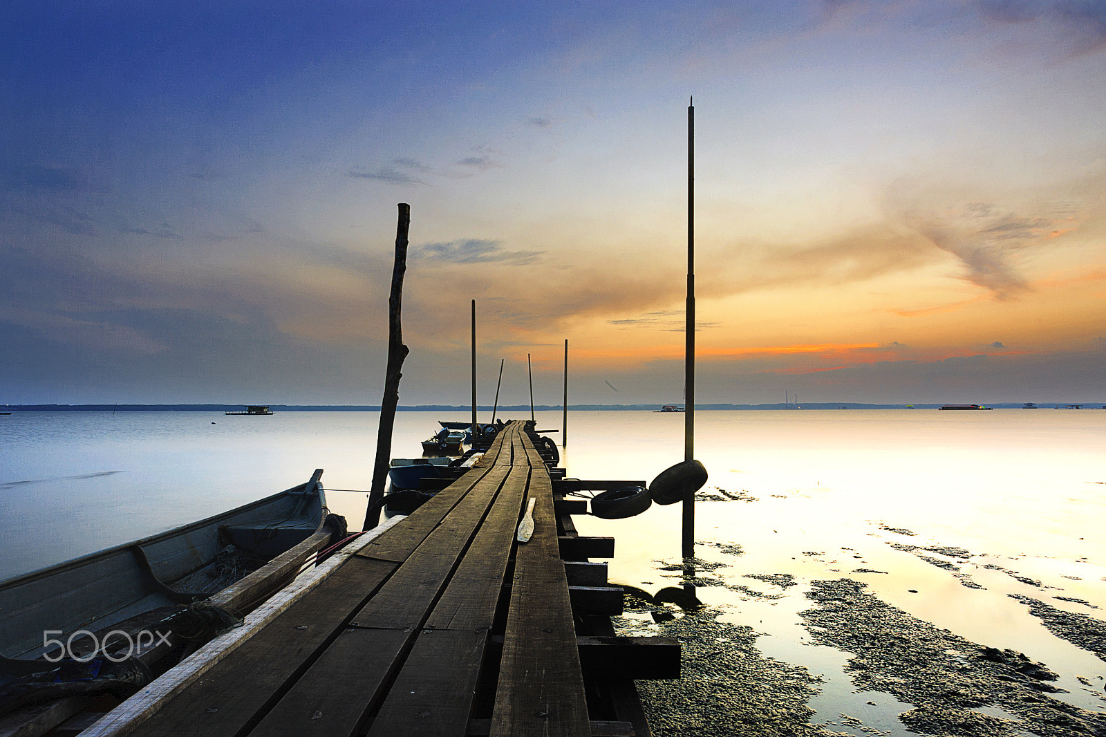Canon EOS-1D Mark II sample photo. Sunset teluk sengat, johor photography